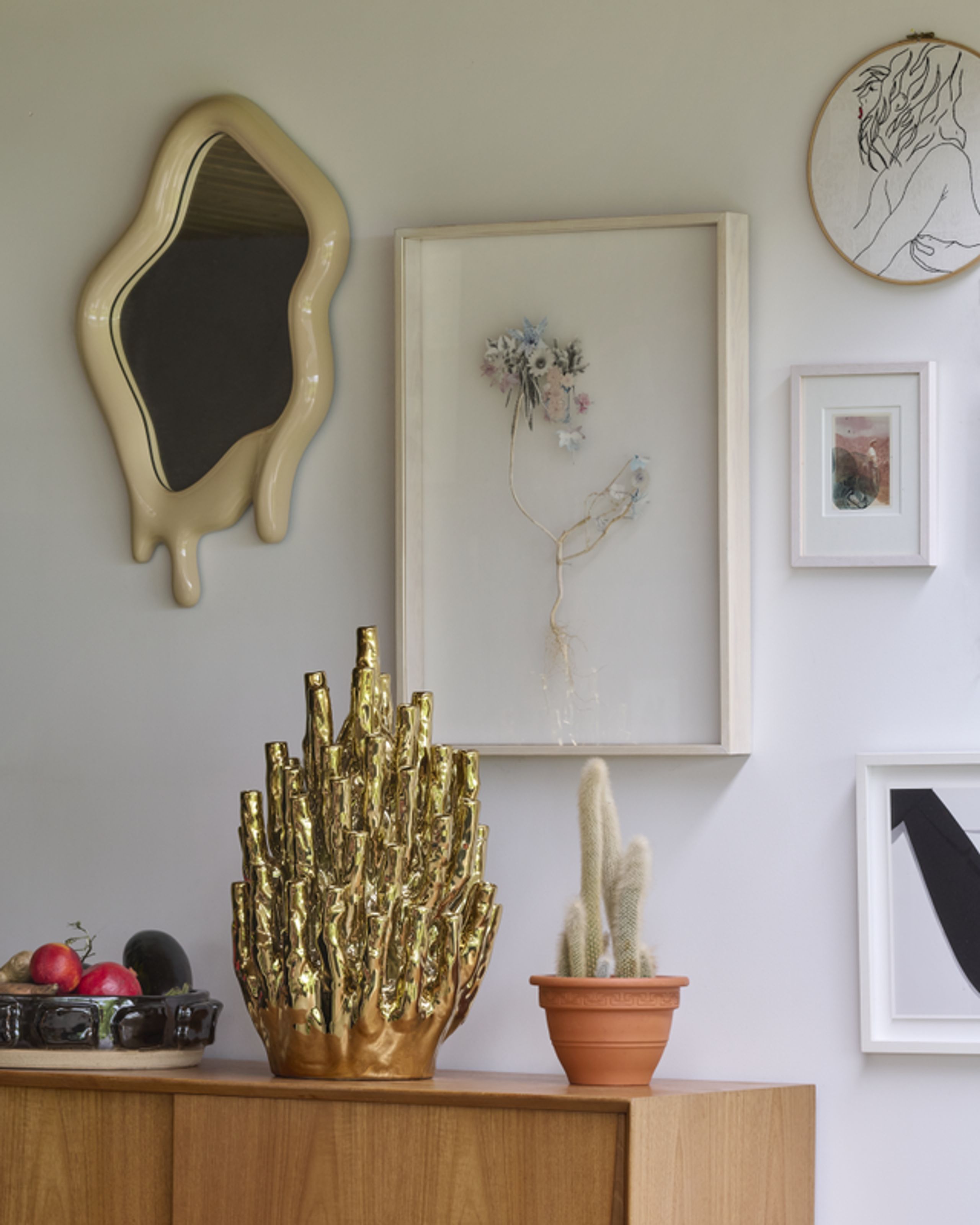 Polspotten - Decorative dish - Structure Bowl - Dark Brown