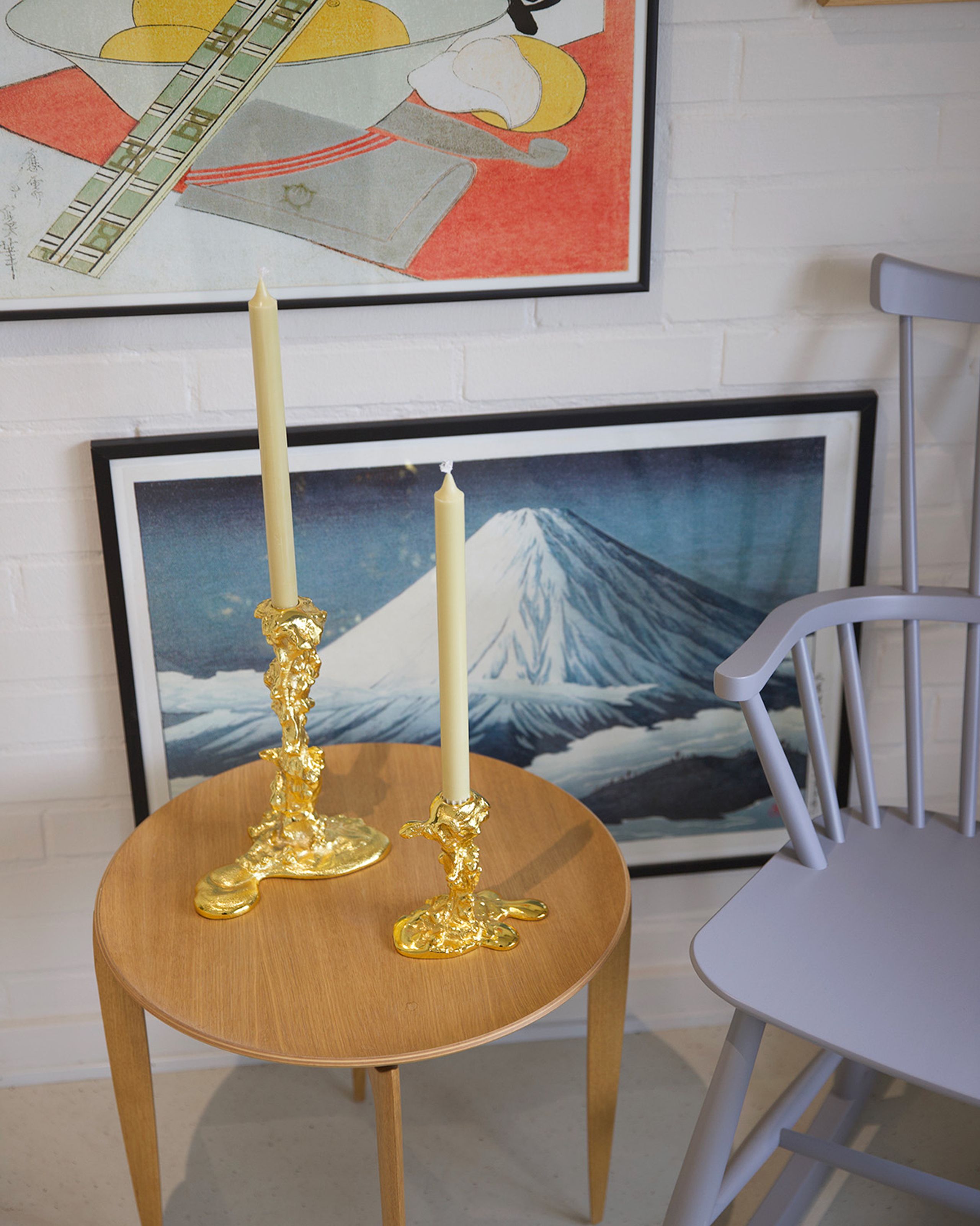 Polspotten - Candle holder - Candle Holder Drip - Gold - small