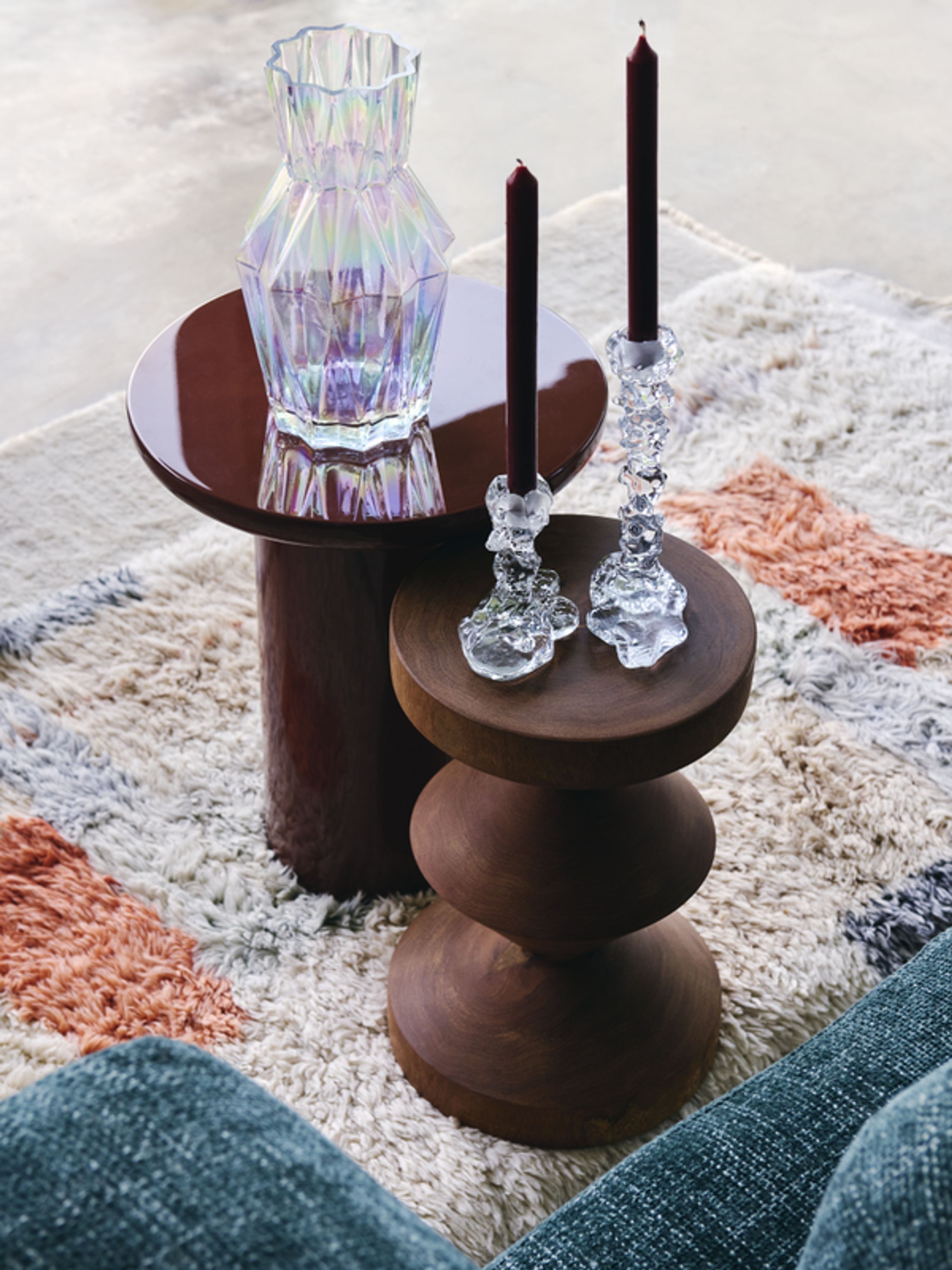 Polspotten - Svícen - Candle Holder Drip - Glass - Glass small