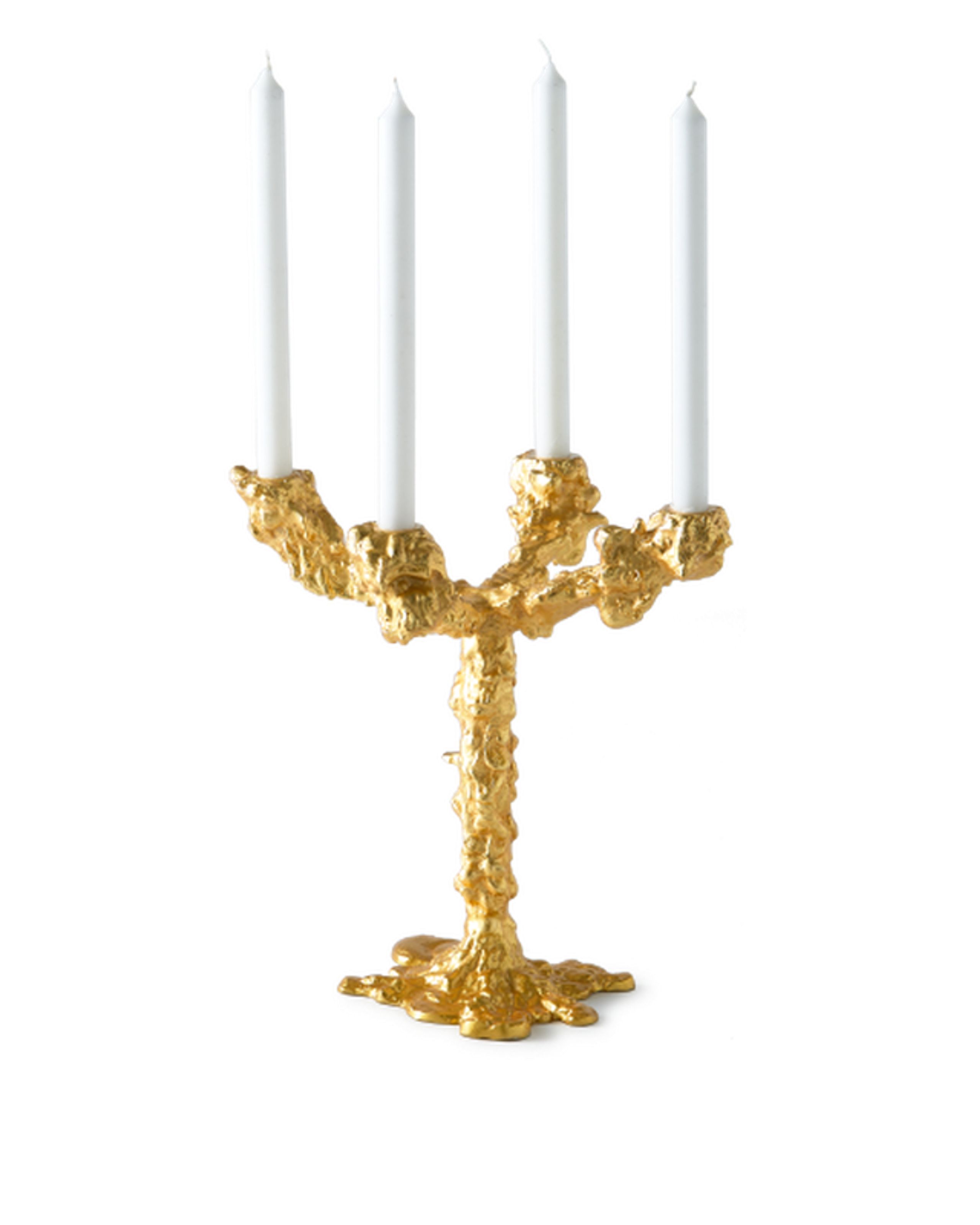 Polspotten - Portacandele - Drip Candle Holder 4-Arms - Polspotten - Gold
