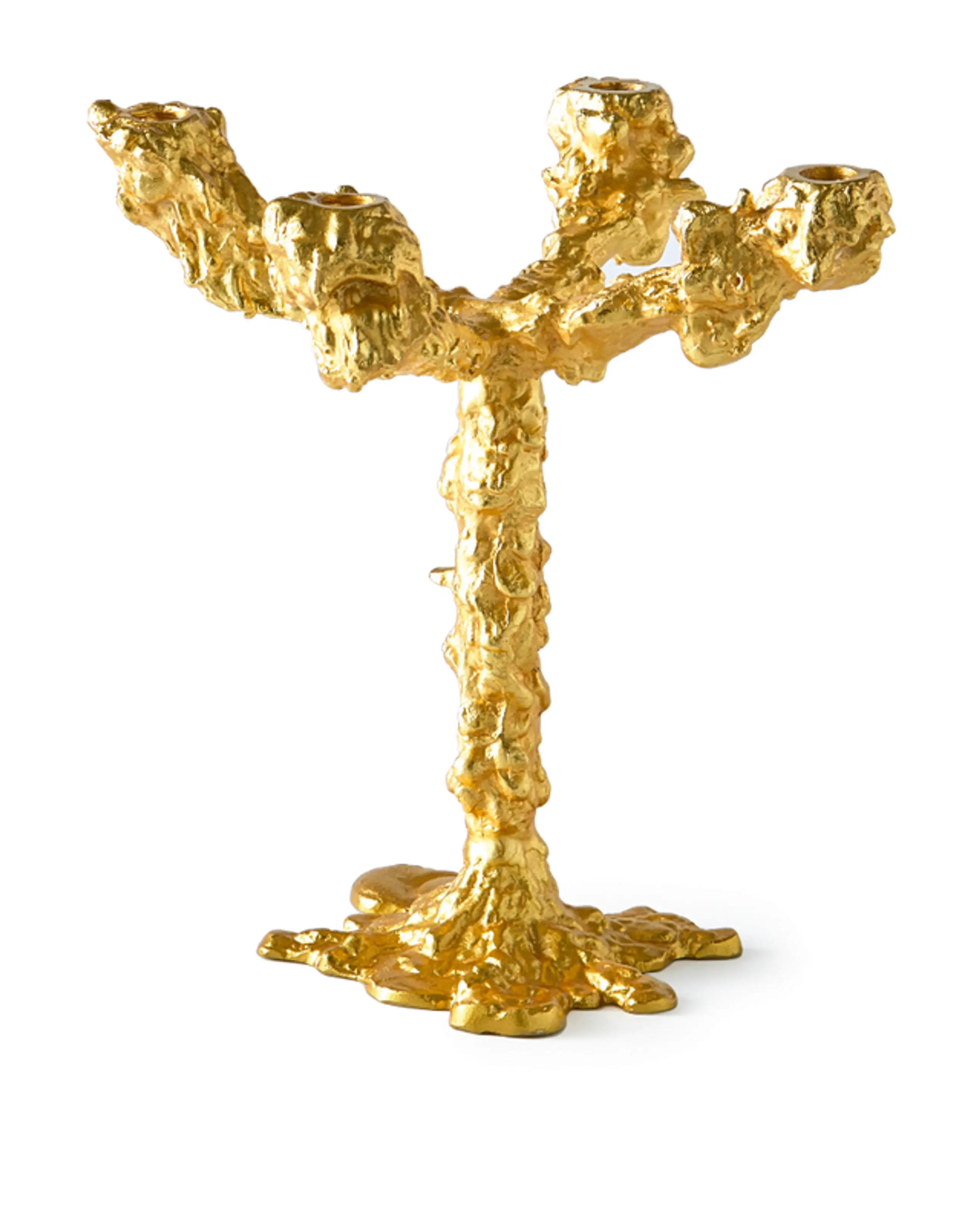 Polspotten - Portacandele - Drip Candle Holder 4-Arms - Polspotten - Gold