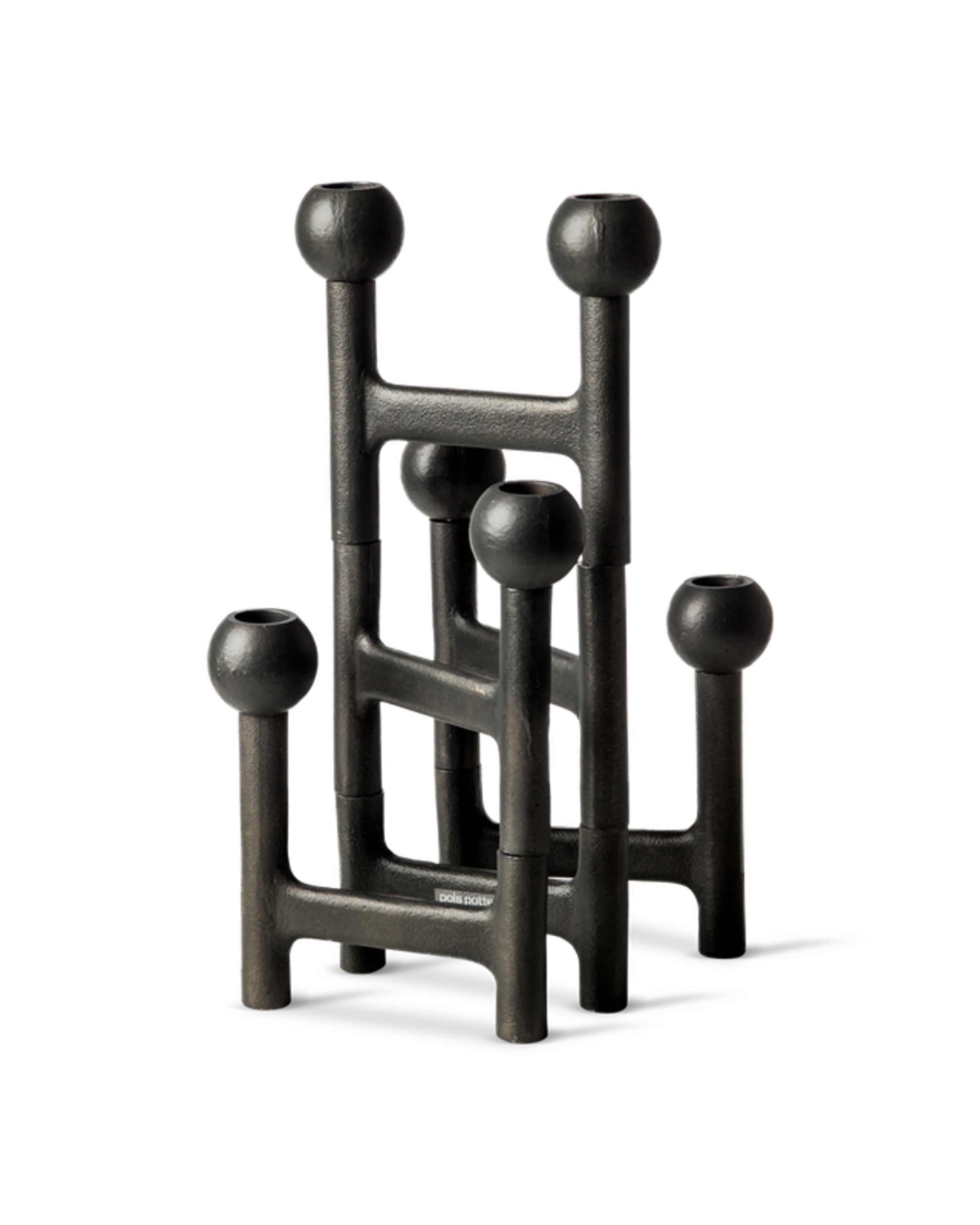 Polspotten - Kynttilänjalka - Round Folding Candle Holder - Dark Grey