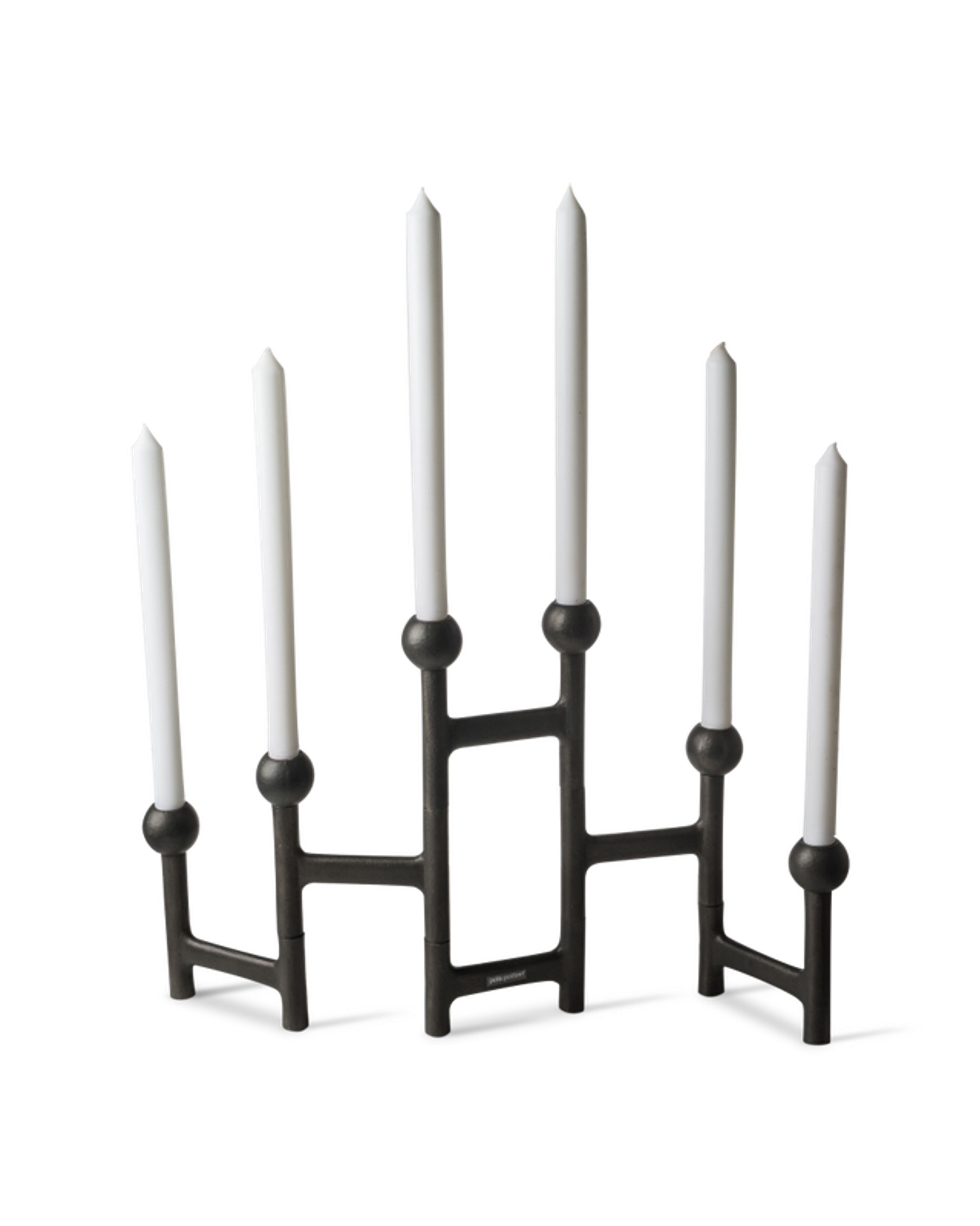 Polspotten - Kynttilänjalka - Round Folding Candle Holder - Dark Grey