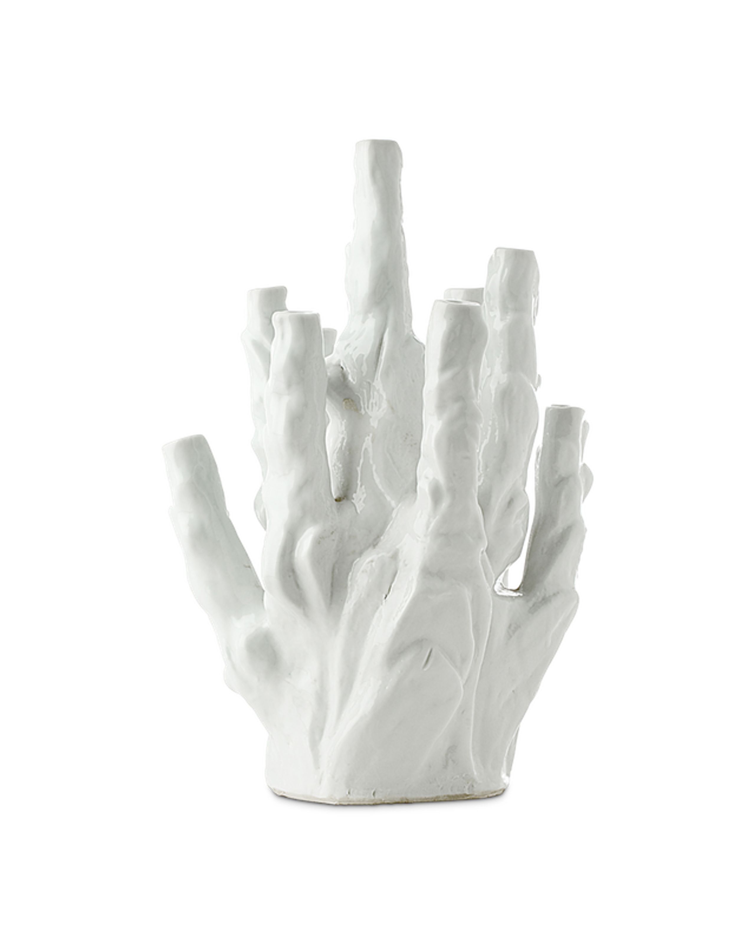 Polspotten - Vaso - Coral Vase 10-tulips - White