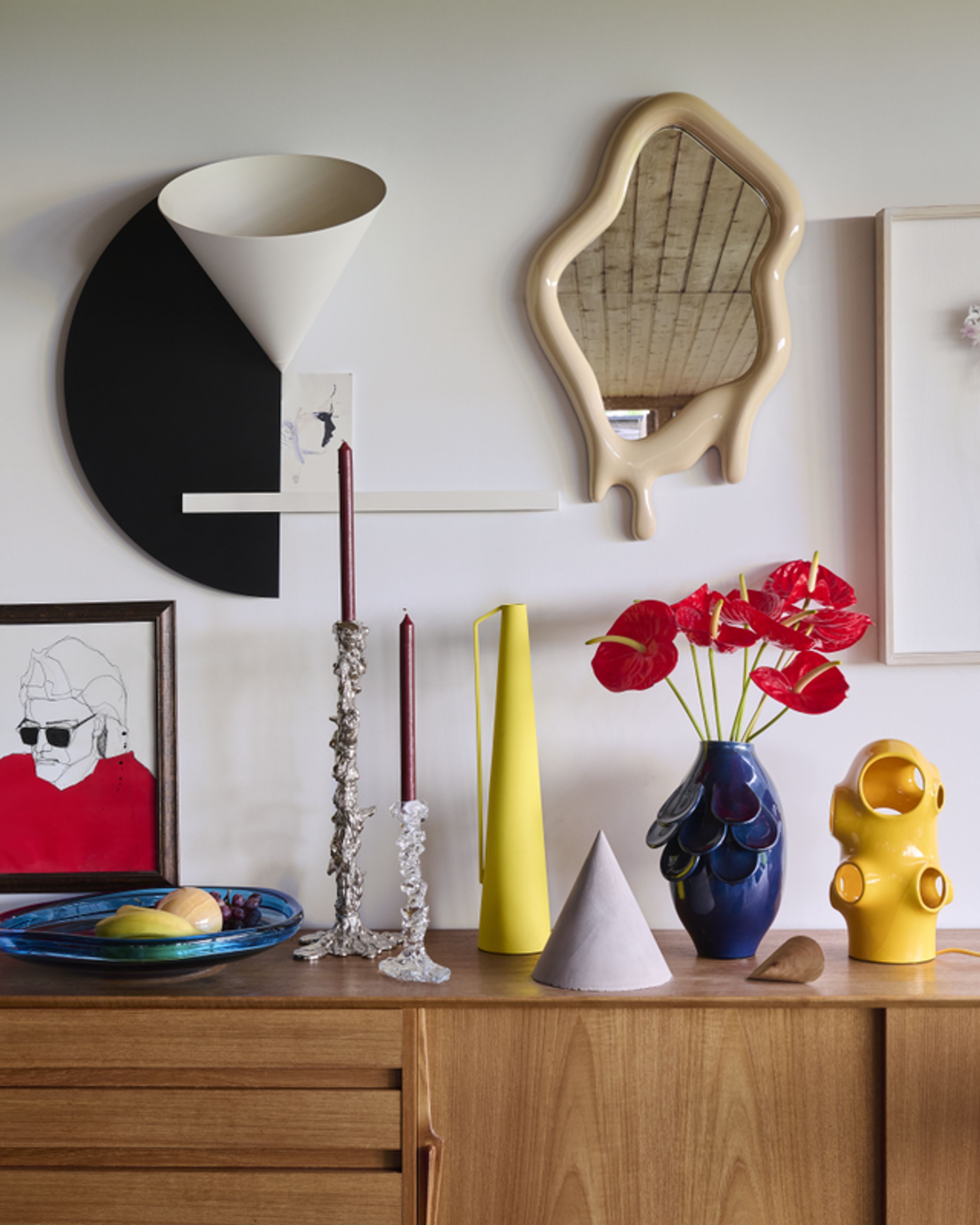 Polspotten - Vase - Quillie Vase - Dark Blue S