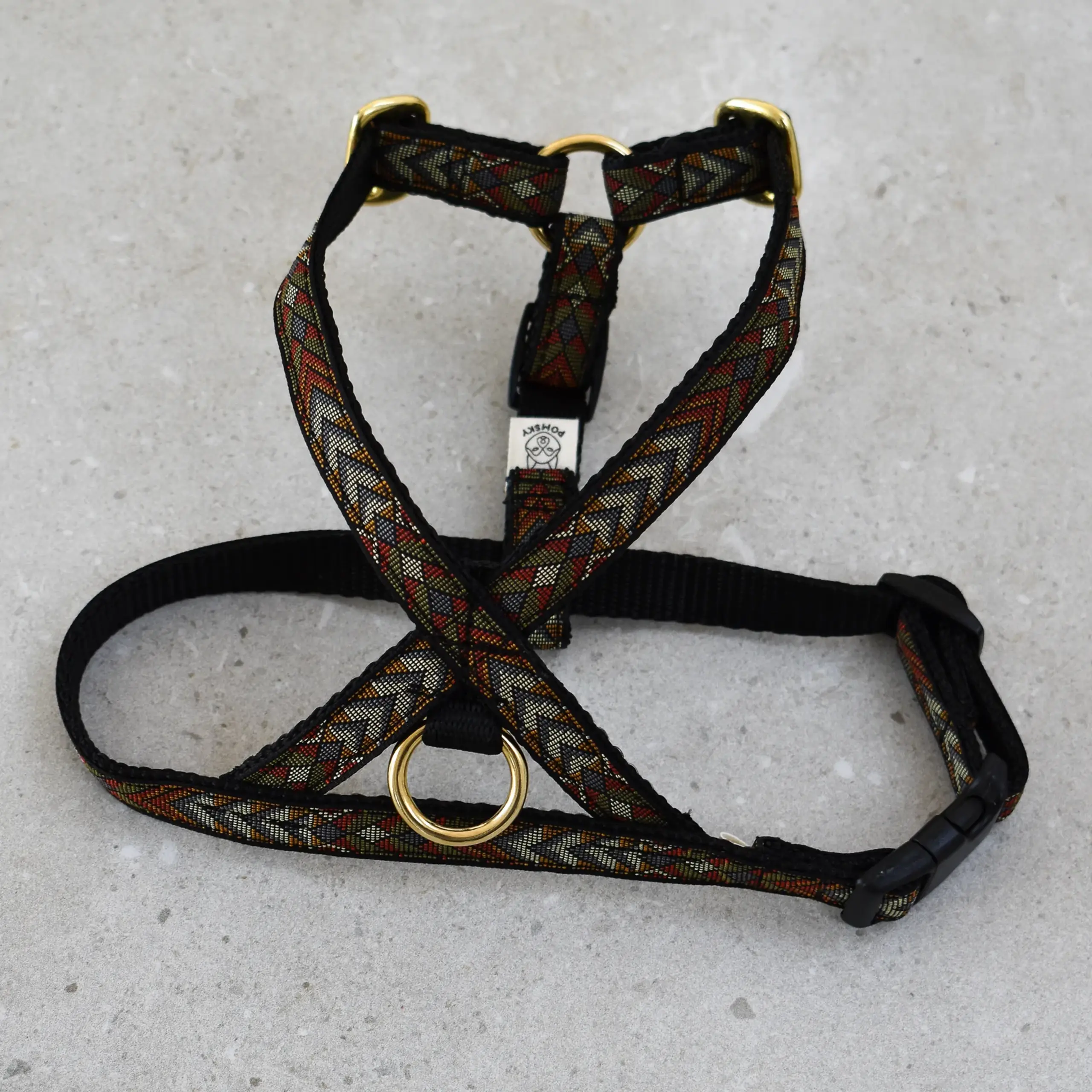 Pomskyshop - Hundehalsbånd - Woody V3 - Sele - Guld