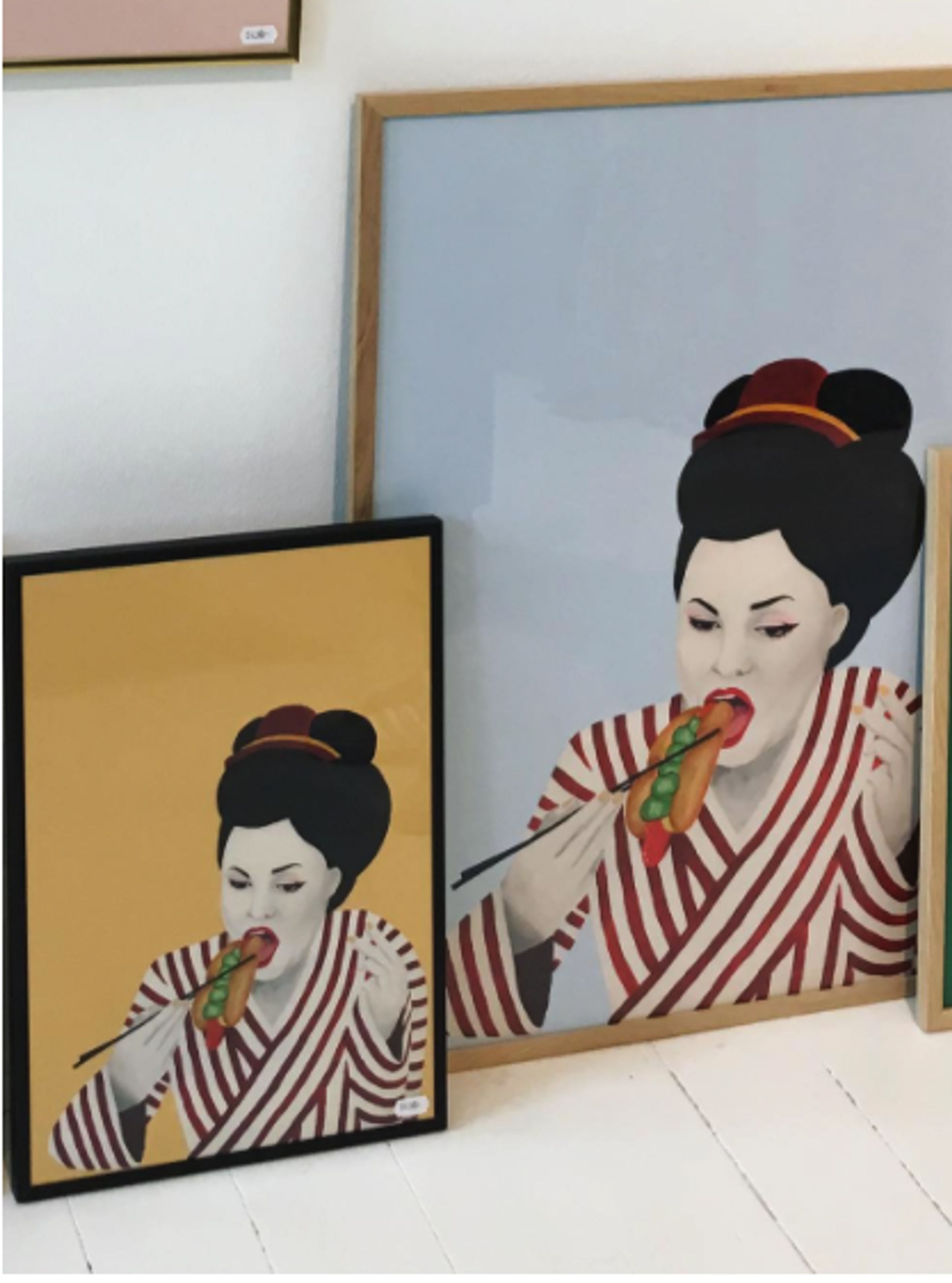  - Poster - Sulten Geisha - Orangegul