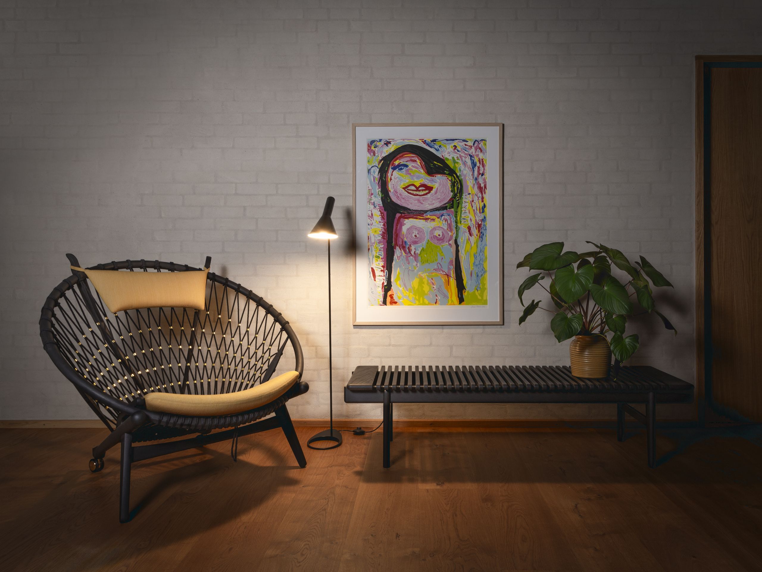 PP Møbler - Bænk - pp589 Bar Bench / By Hans J. Wegner - TannicTint Black Oak