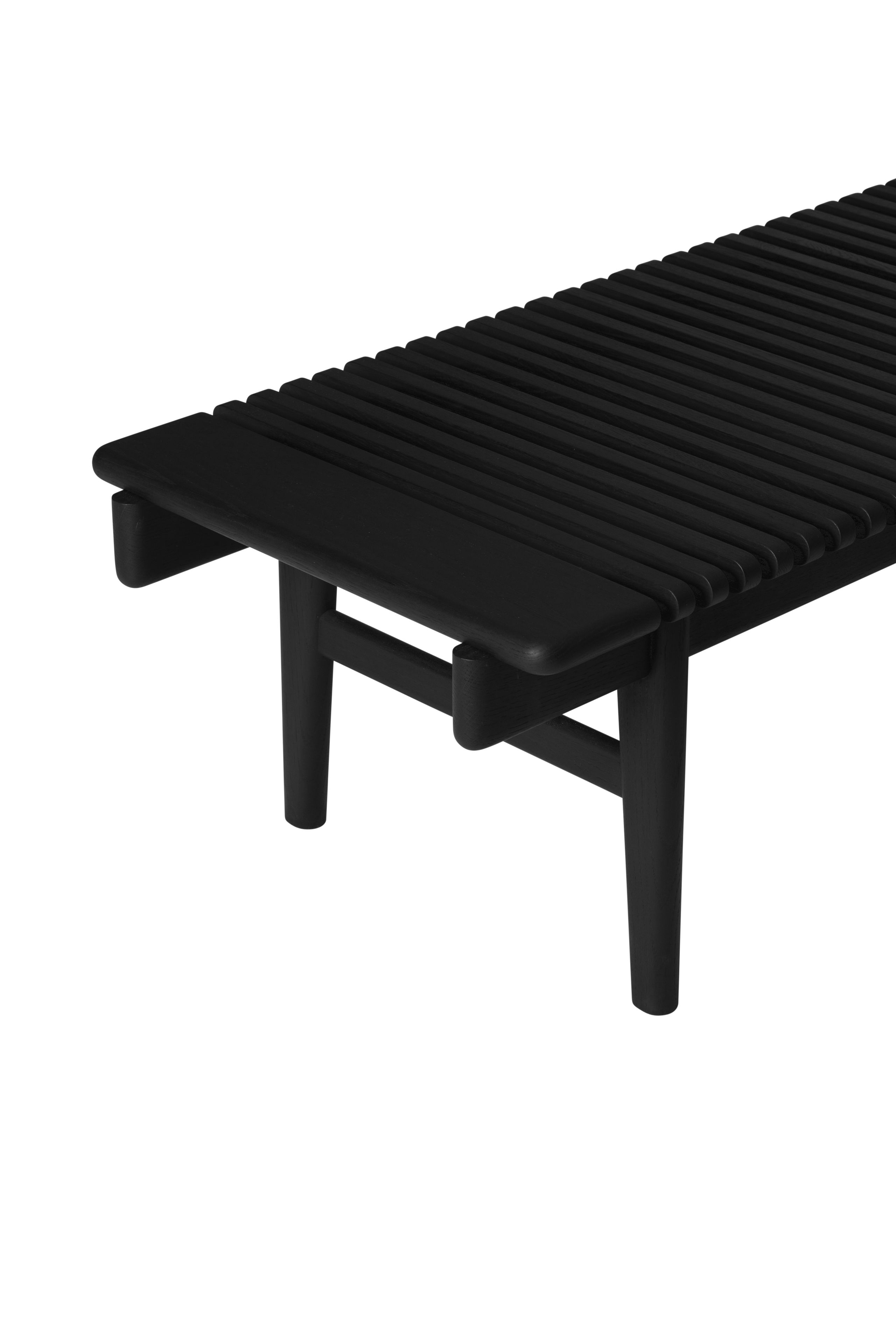PP Møbler - Bænk - pp589 Bar Bench / By Hans J. Wegner - TannicTint Black Oak
