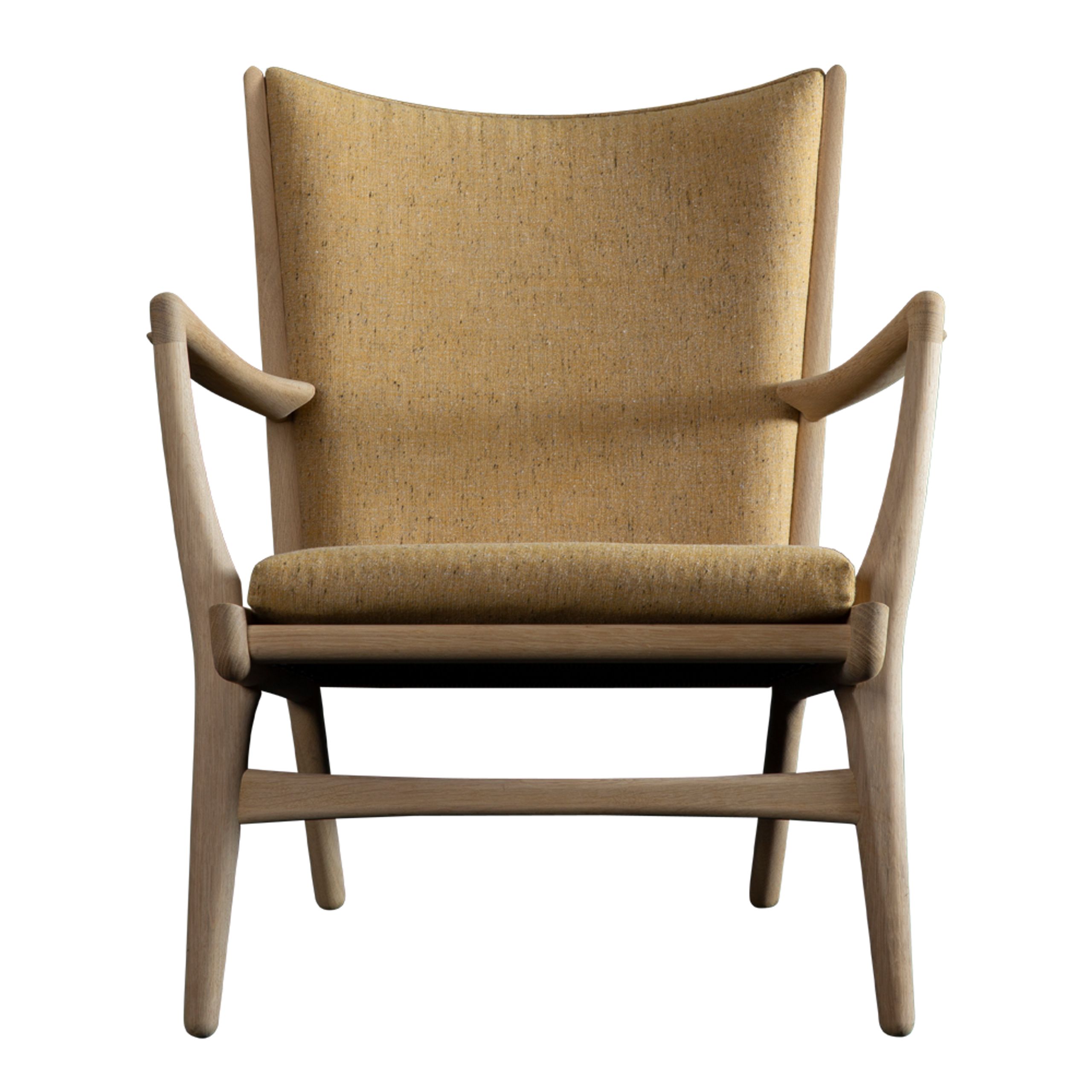 PP Møbler - Lænestol - pp16 / By Hans J. Wegner - Rømø Fabric 67-111/104 / Soaped Oak