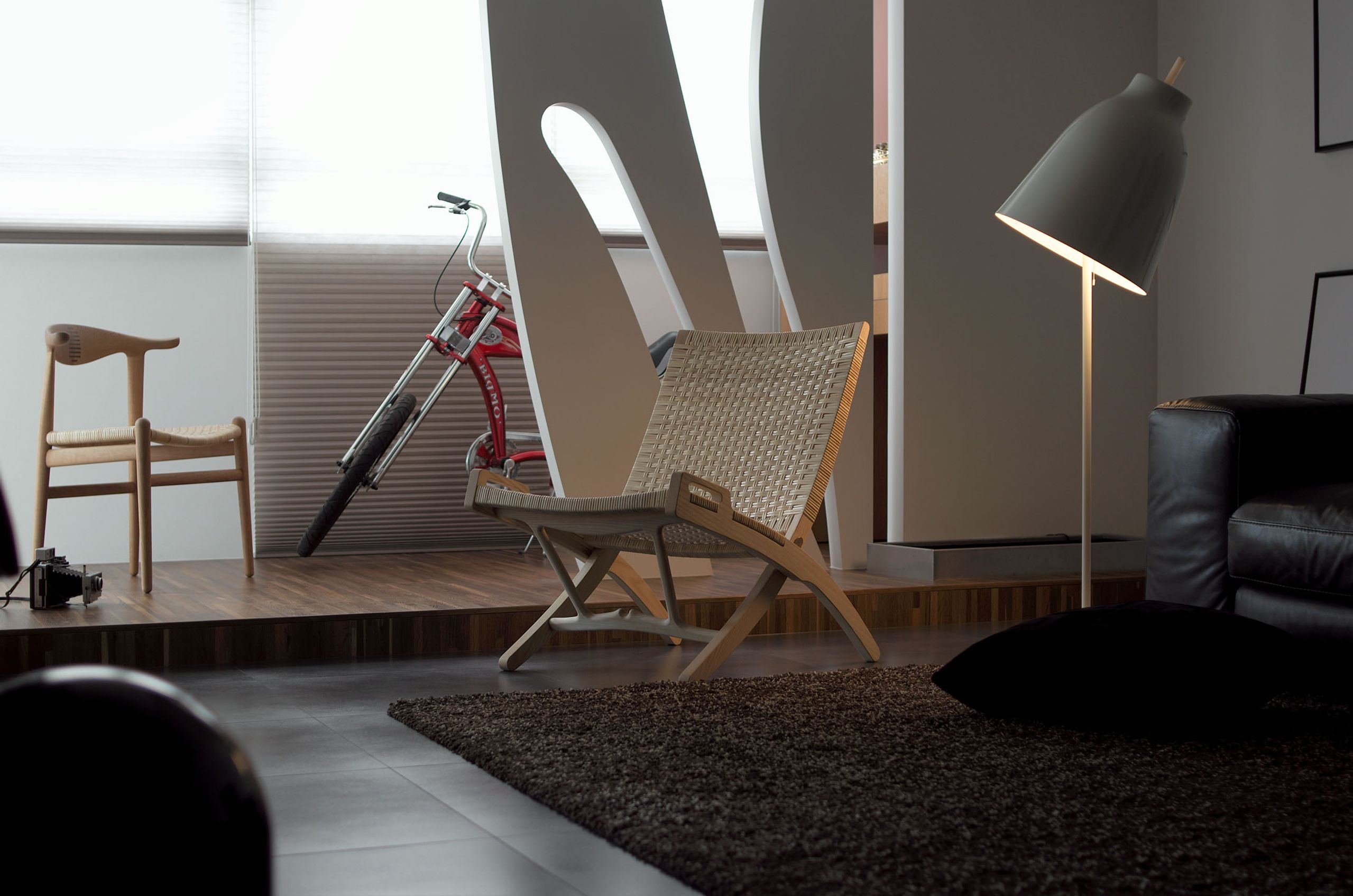 PP Møbler - Fauteuil - pp512 Folding Chair / By Hans J. Wegner - Clear Oiled Oak
