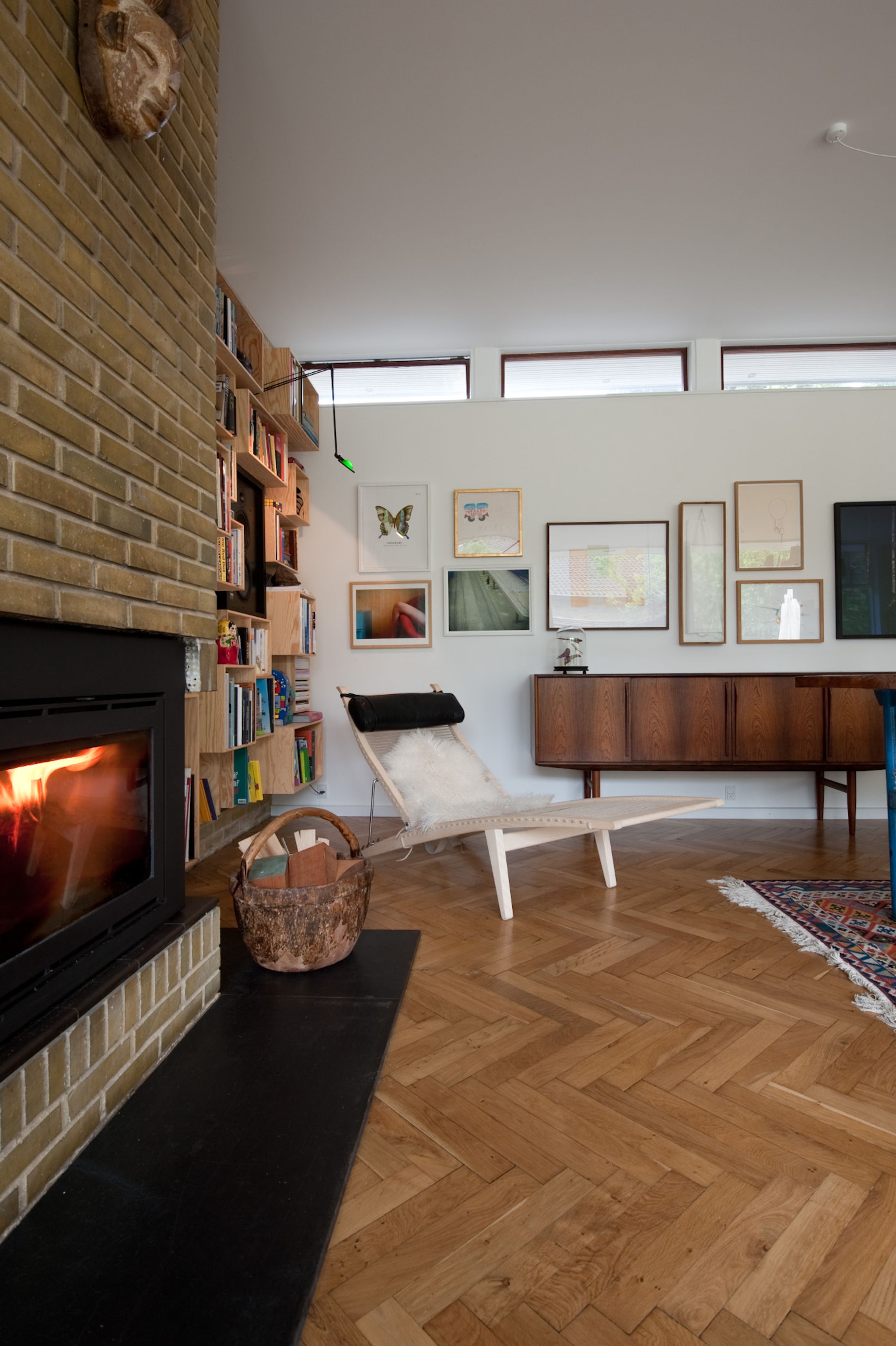 PP Møbler - Liegestuhl - pp524 Deck Chair / By Hans J. Wegner - Natural Flag Halyard / Standard Fabric / Soaped Oak