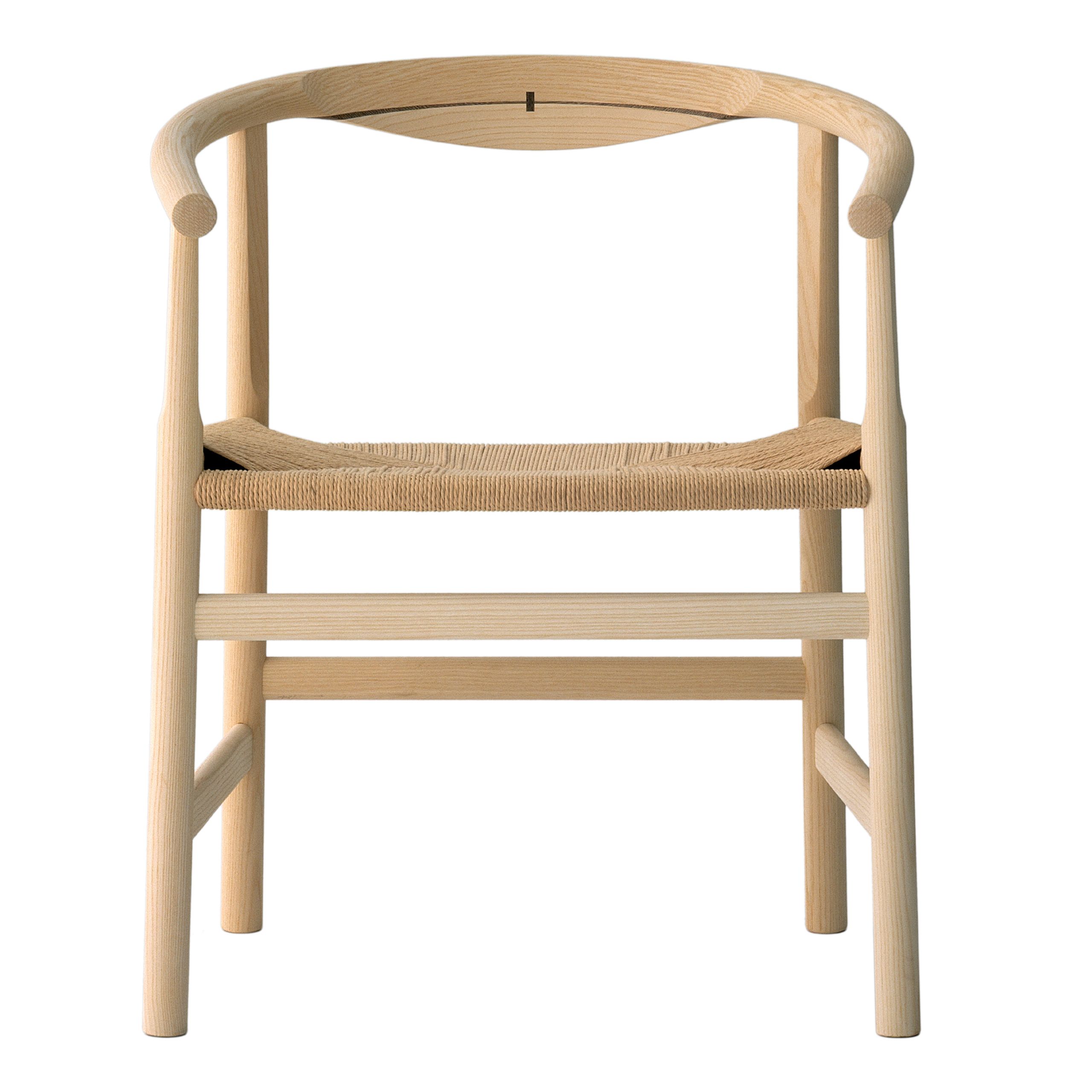 PP Møbler - Dining chair - pp201 First Chair / By Hans J. Wegner - Soaped Ash / Natural Papercord