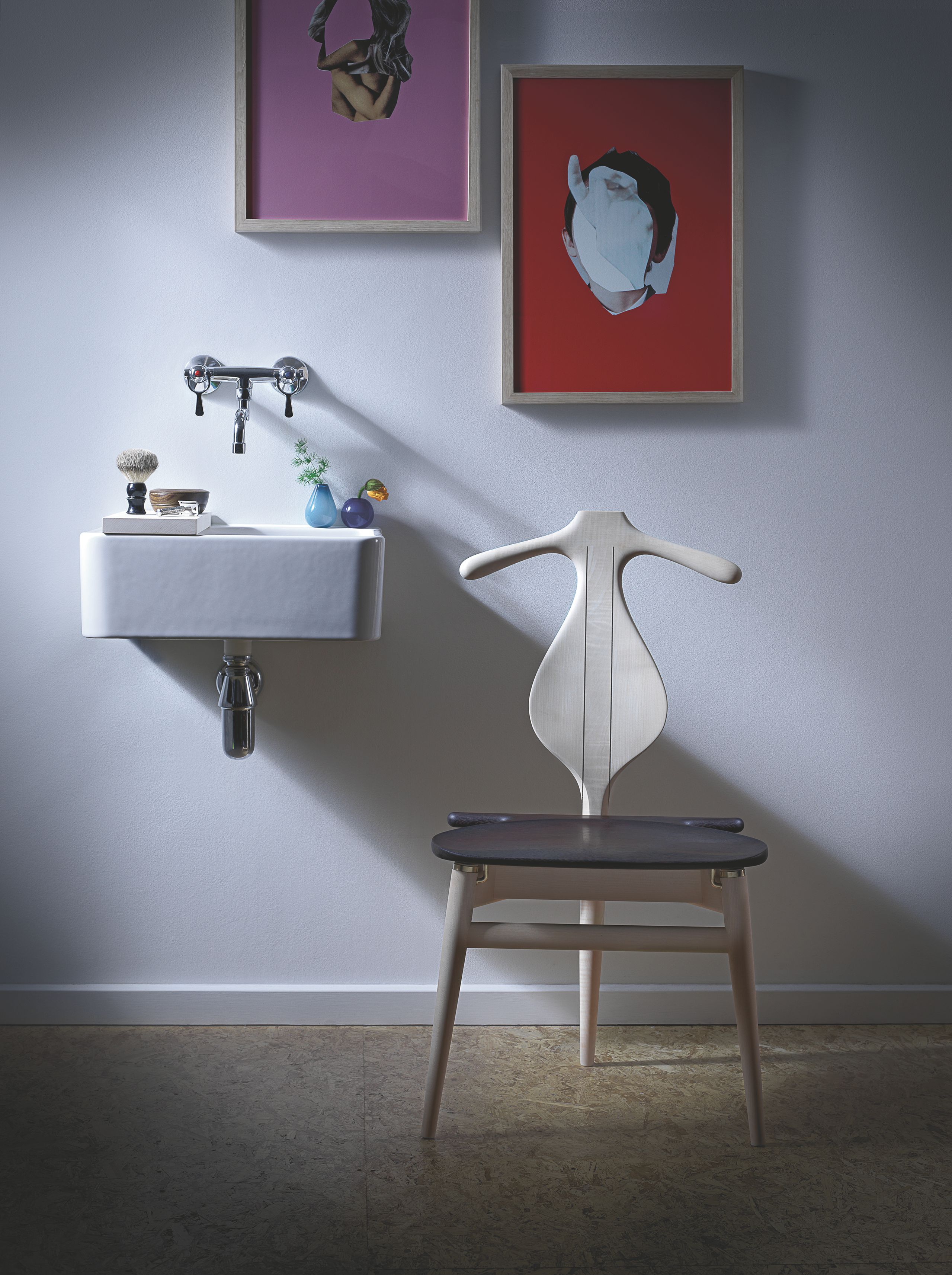 PP Møbler - Spisebordsstol - pp250 Valet Chair / By Hans J. Wegner - Soaped Pine / Teak