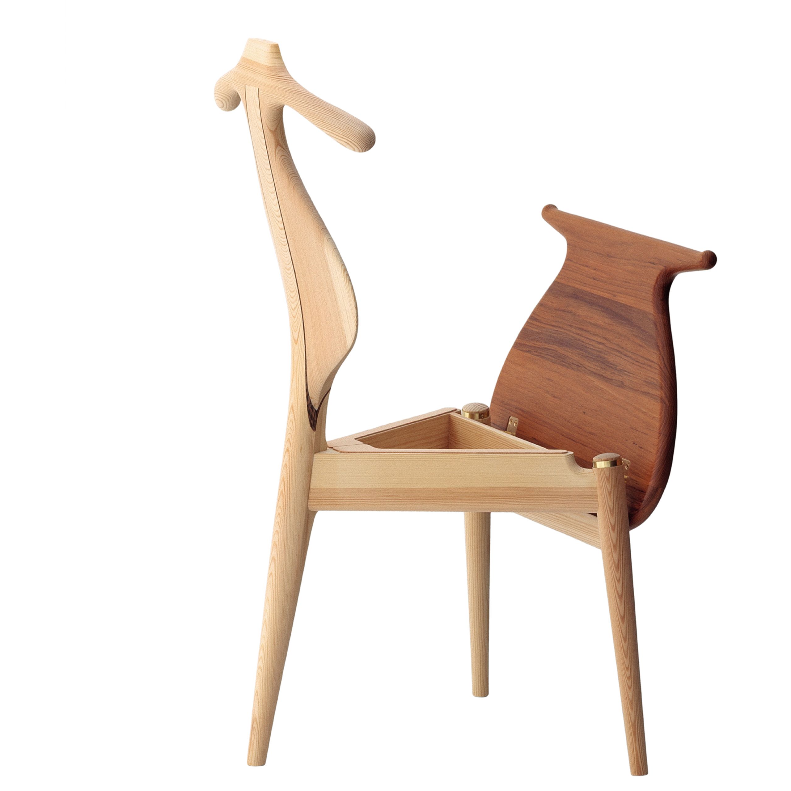 PP Møbler - Spisebordsstol - pp250 Valet Chair / By Hans J. Wegner - Soaped Pine / Teak