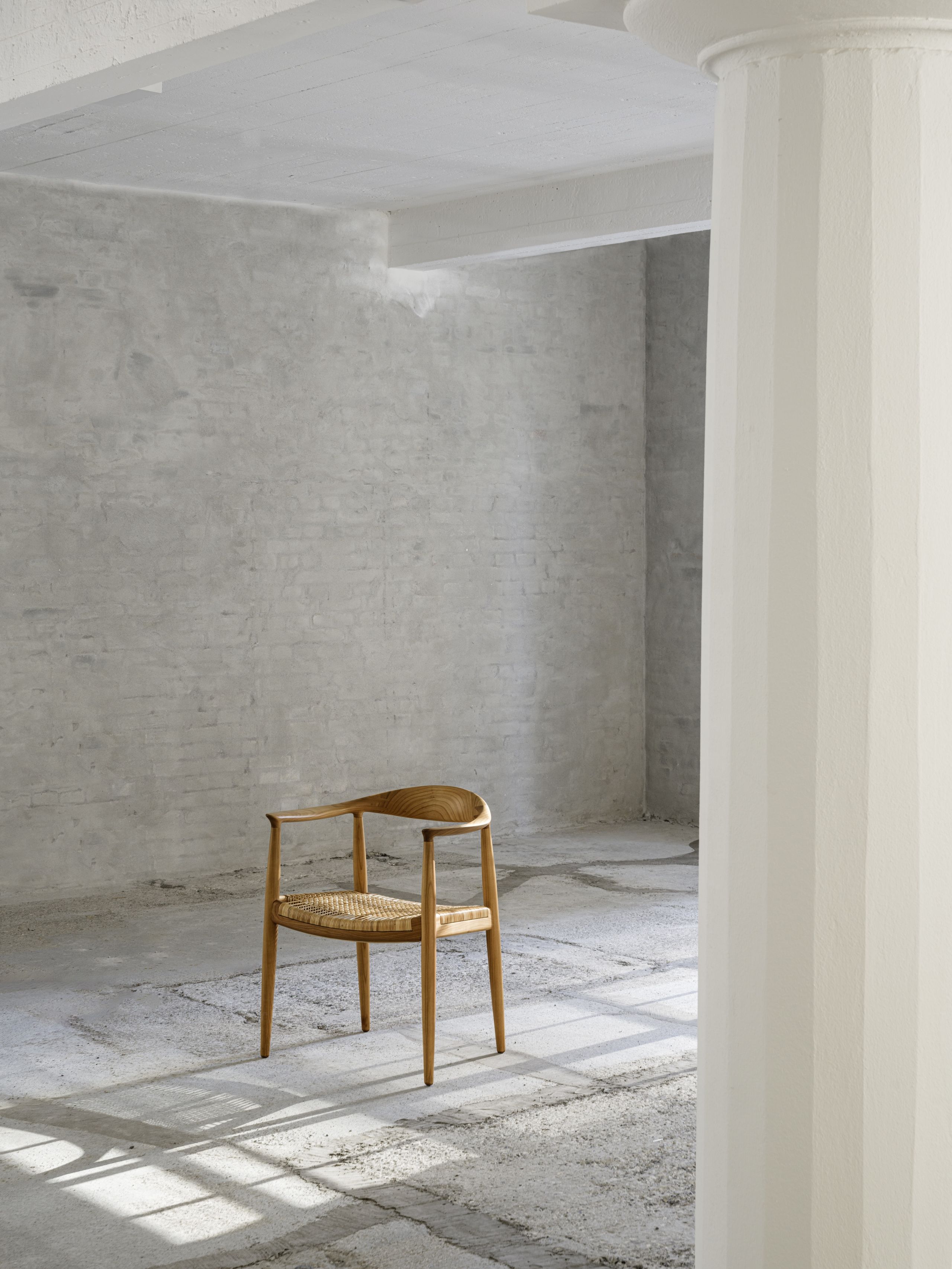 PP Møbler - Chaise à manger - pp501 Round Chair / By Hans J. Wegner - Soaped Ash