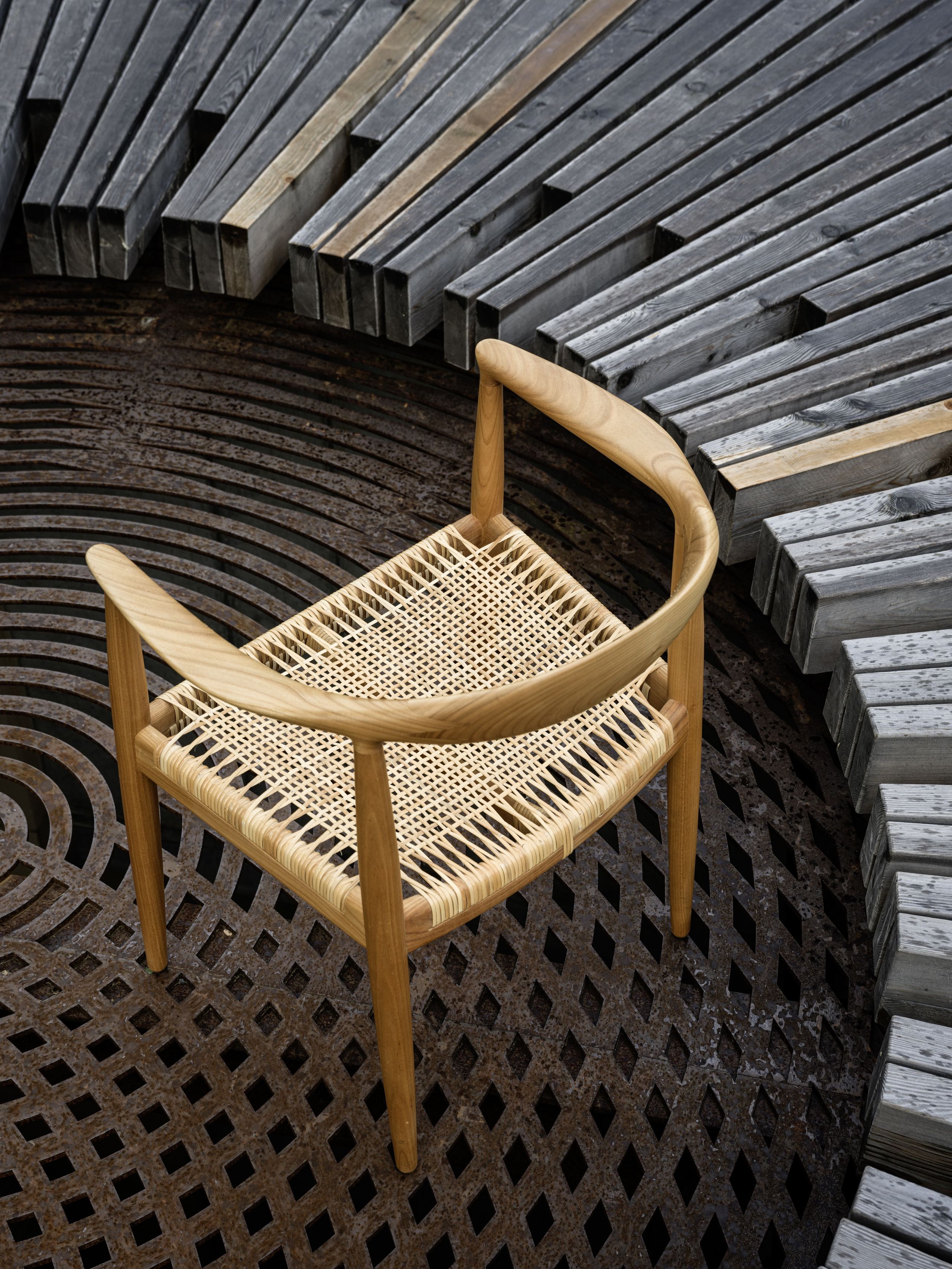 PP Møbler - Chaise à manger - pp501 Round Chair / By Hans J. Wegner - Soaped Ash