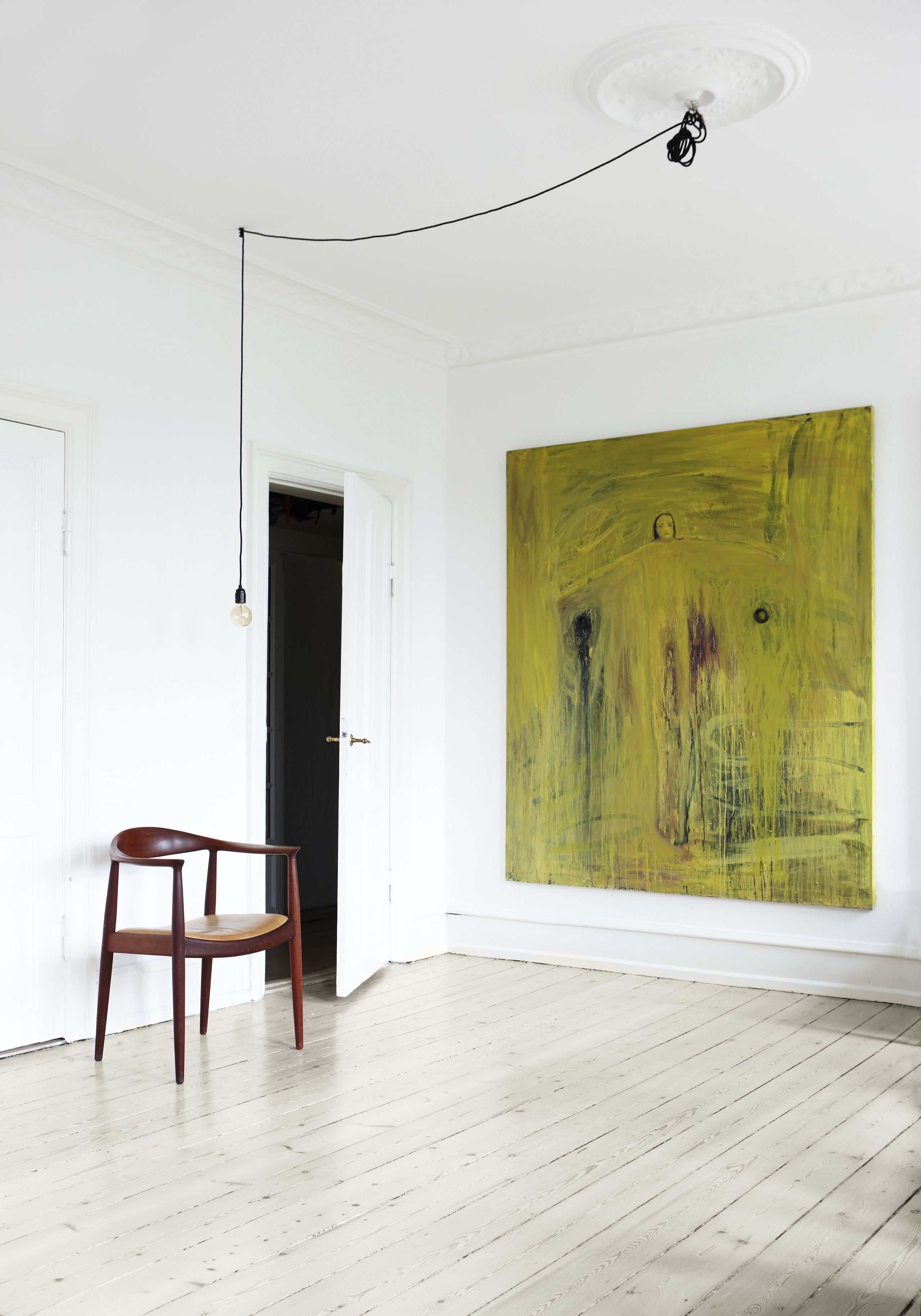 PP Møbler - Spisebordsstol - pp503 Round Chair / By Hans J. Wegner - Vegetal Leather Nature 20090 / Soaped Ash