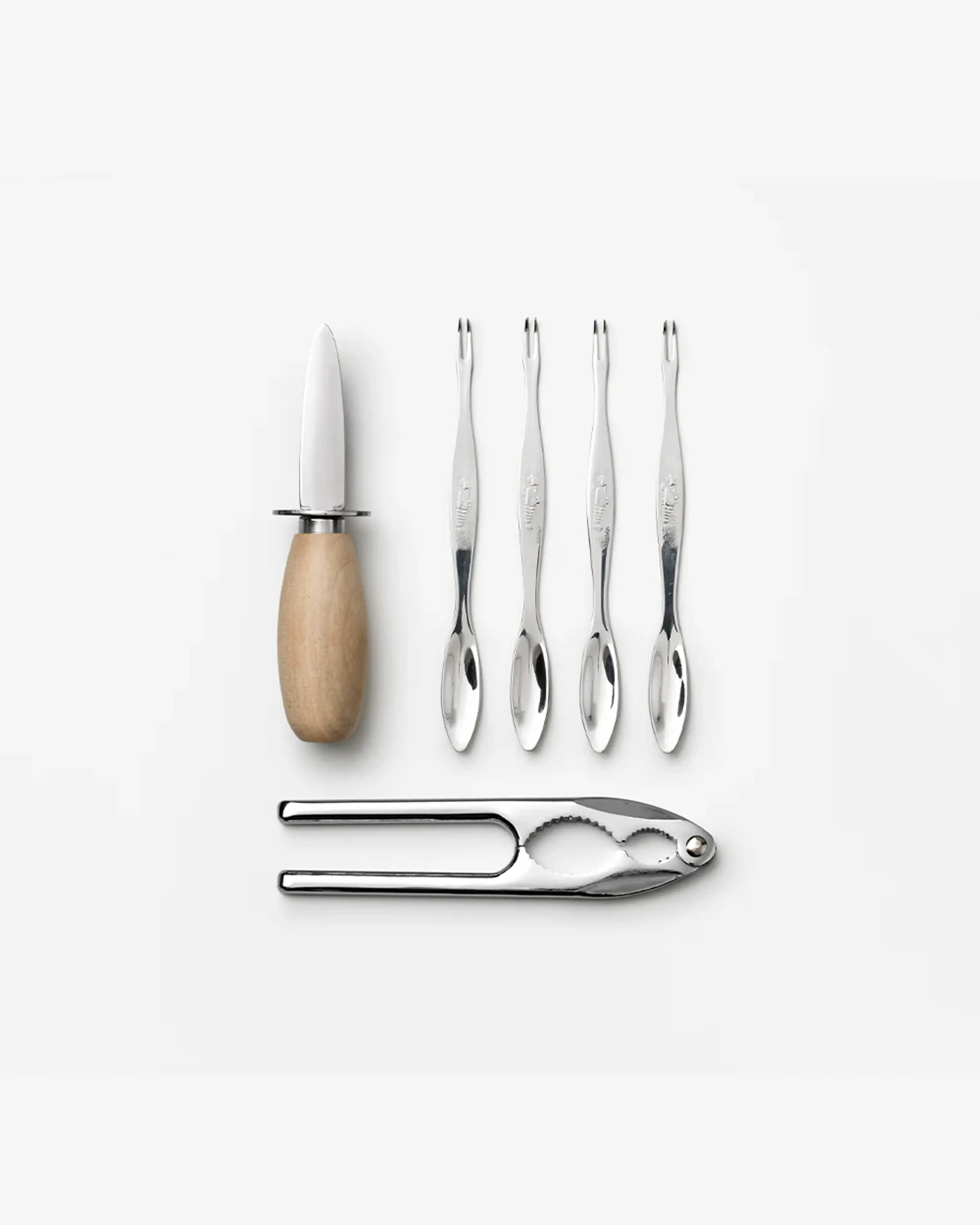 PRINTWORKS - Cutlery - The Essentials - Seafood Tools - Beige / Coral