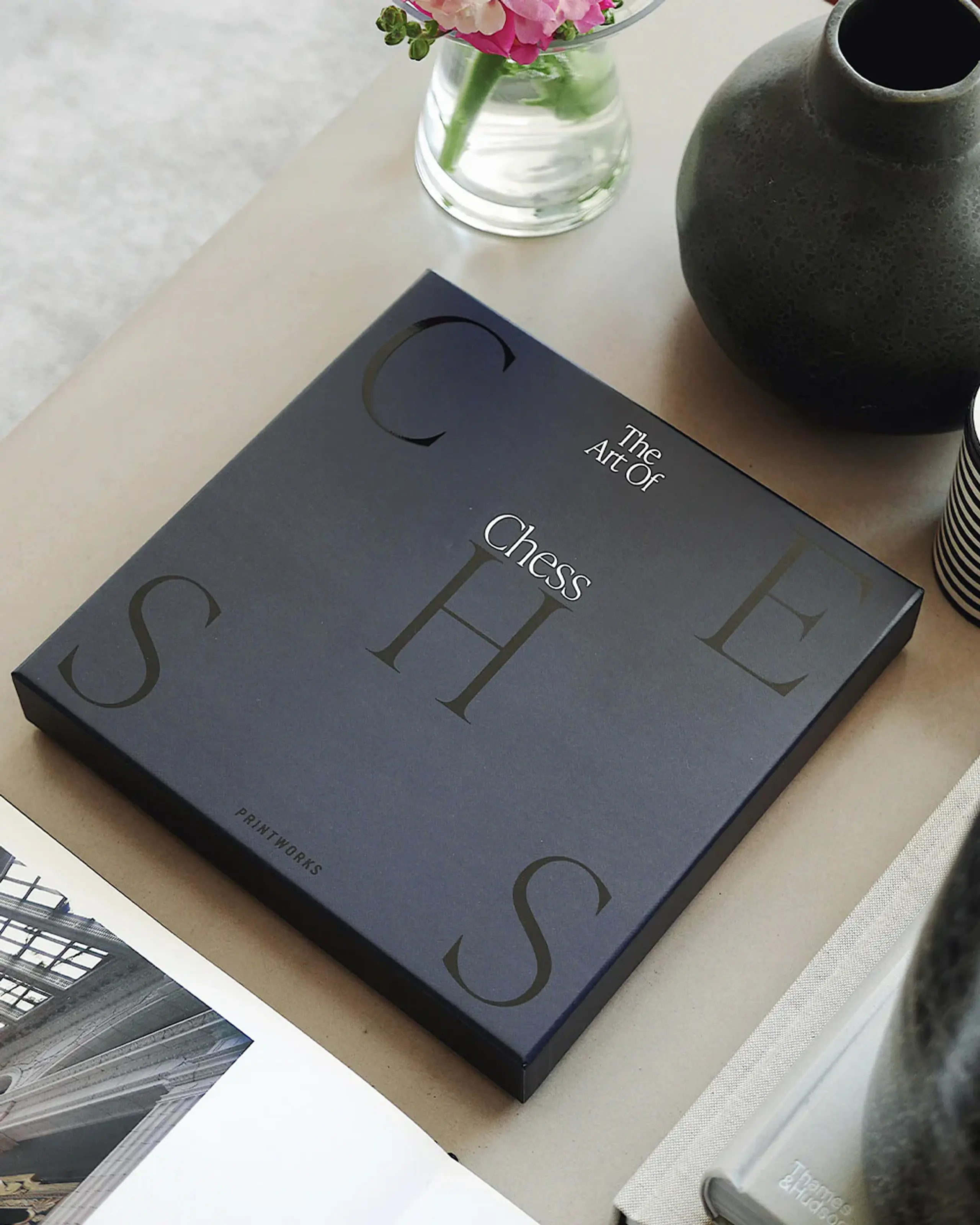 PRINTWORKS - Bok - Classic - Art Of Chess - Black