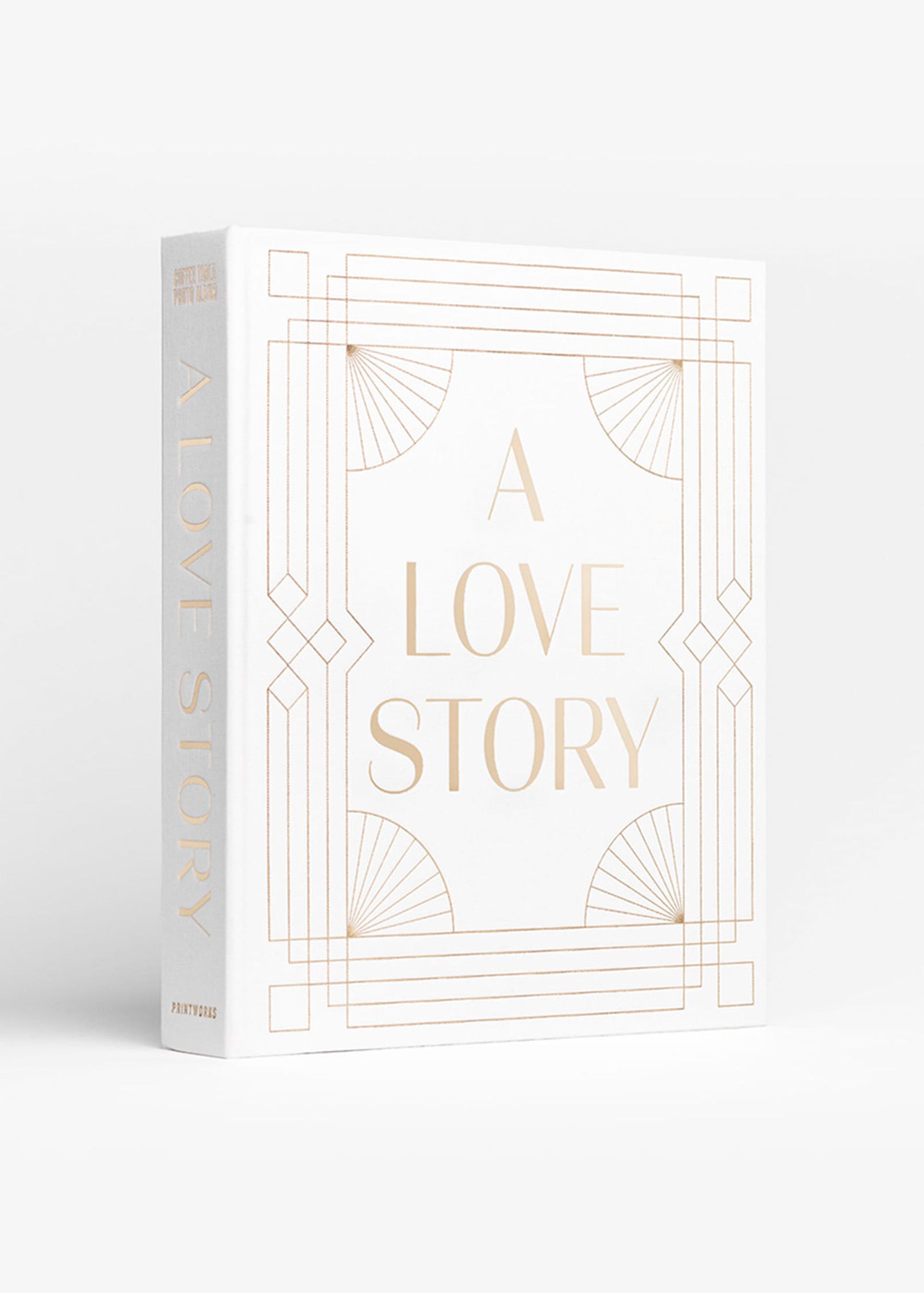PRINTWORKS - Book - Wedding Album - A Love Story - White/Gold