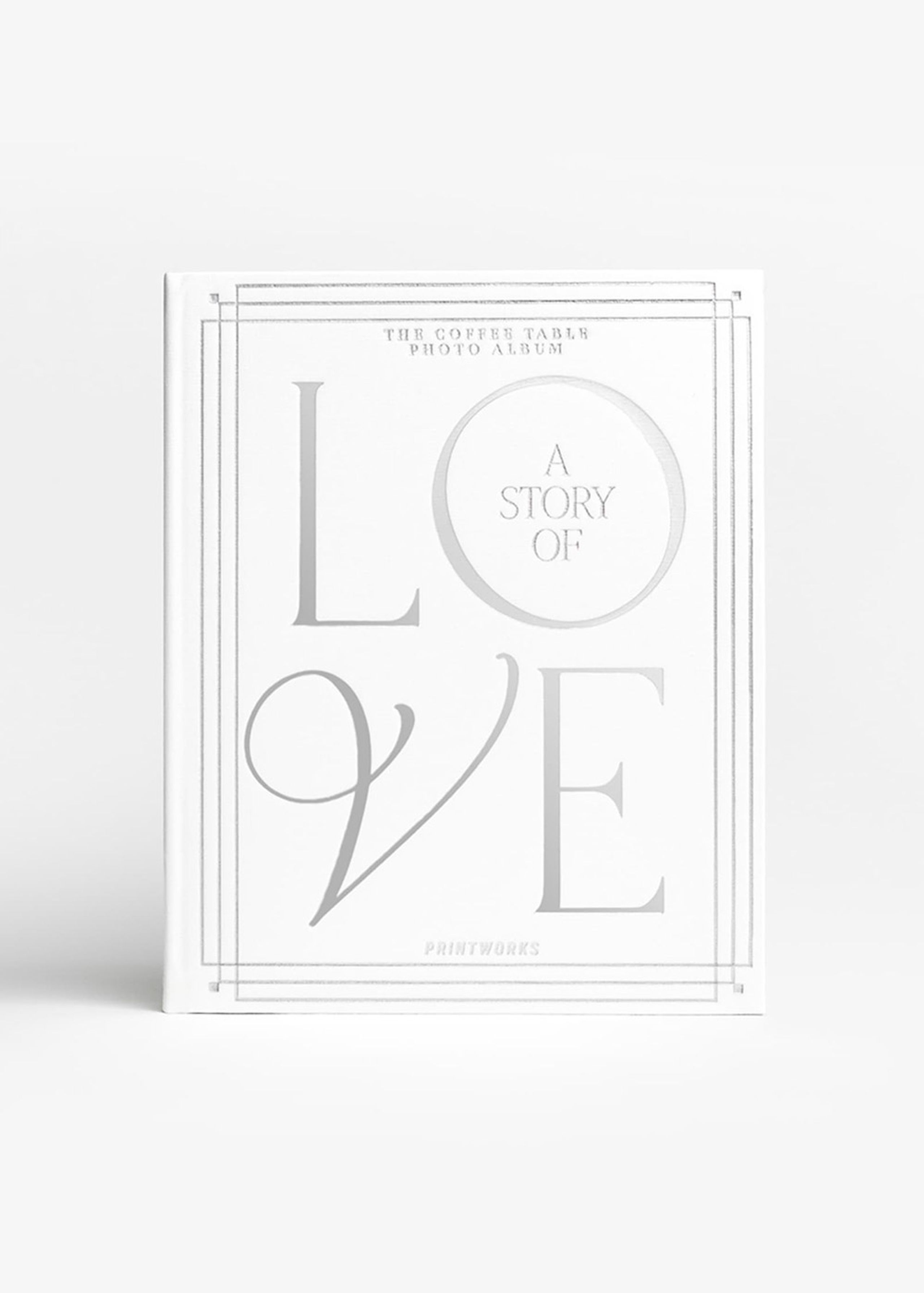 PRINTWORKS - Book - Wedding Album - A Love Story - White/Silver