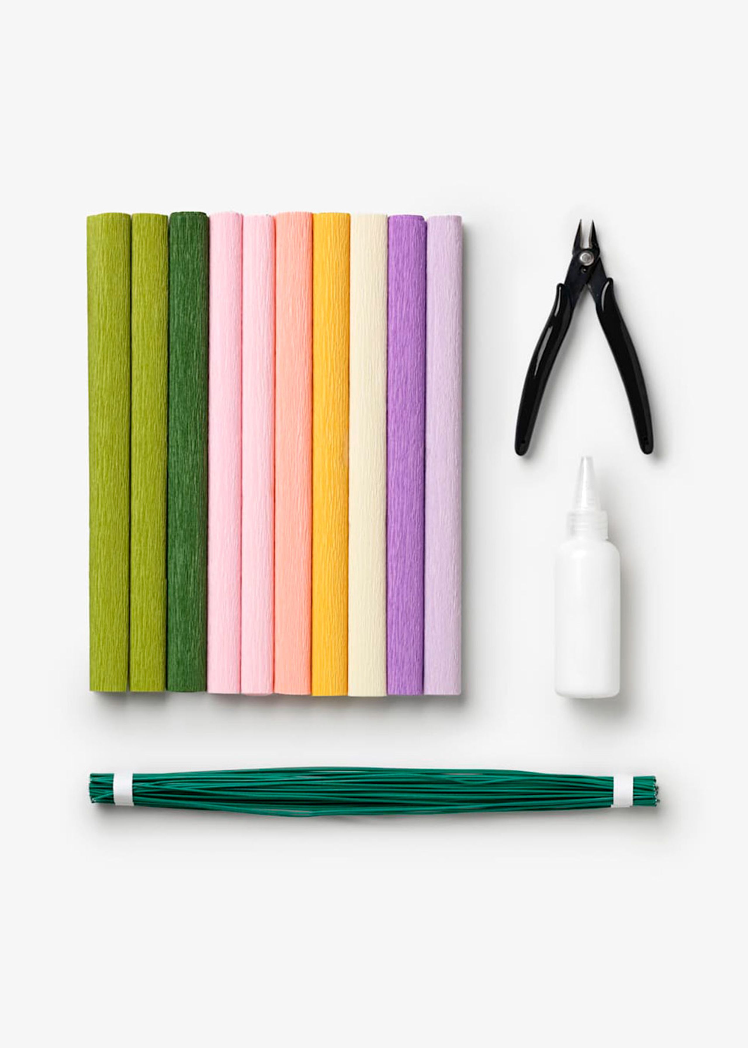 PRINTWORKS - Papirblomster - Paper Florist - Crepe Paper Flower Set - Crepe Paper Flower Set