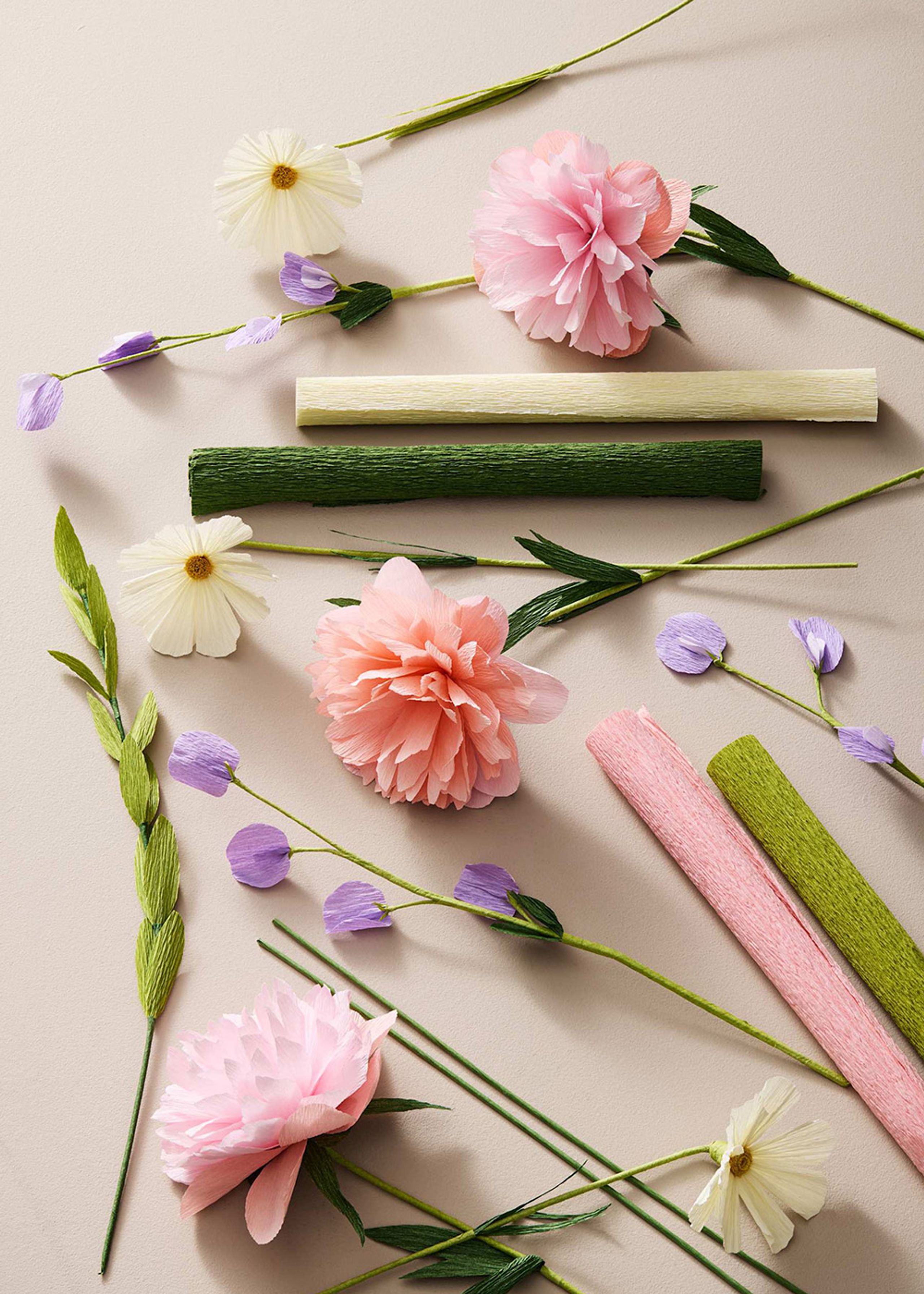 PRINTWORKS - Papirblomster - Paper Florist - Crepe Paper Flower Set - Crepe Paper Flower Set