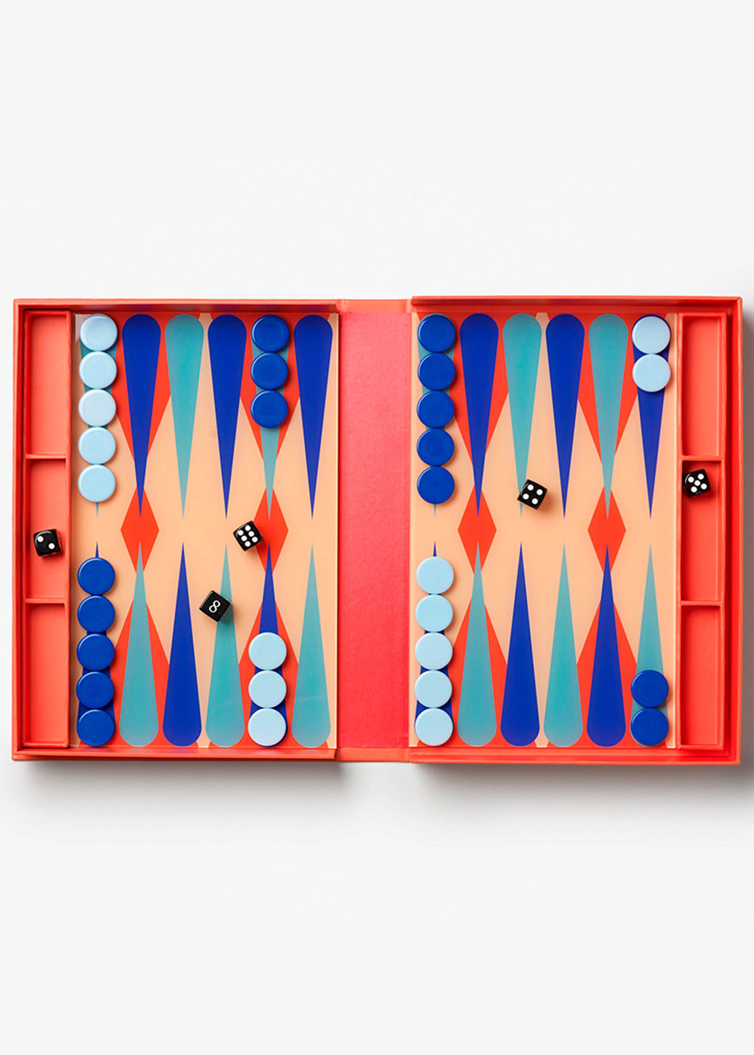 PRINTWORKS - Jouer - Classic - Art Of Backgammon - Red Multi