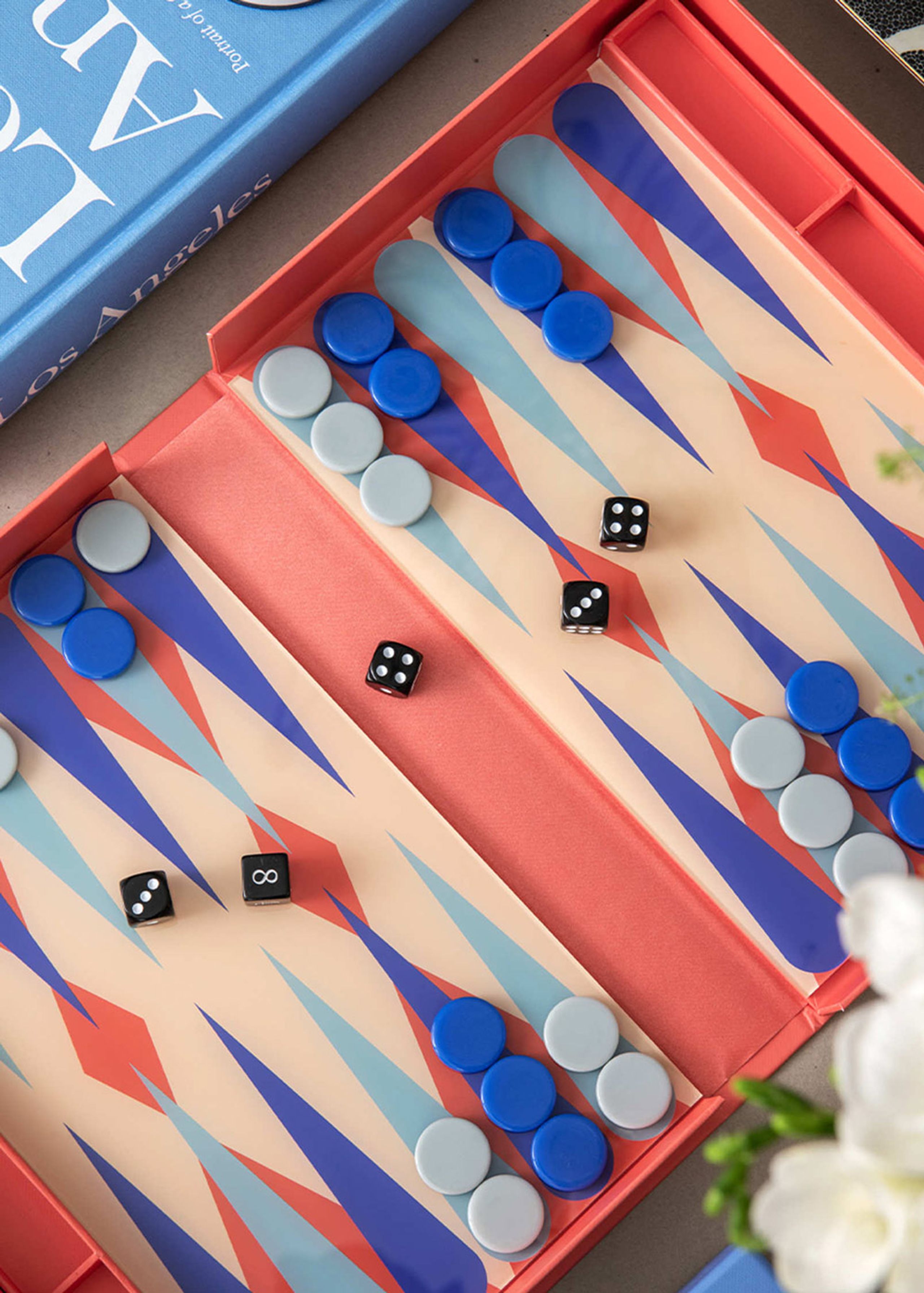 PRINTWORKS - Jouer - Classic - Art Of Backgammon - Red Multi