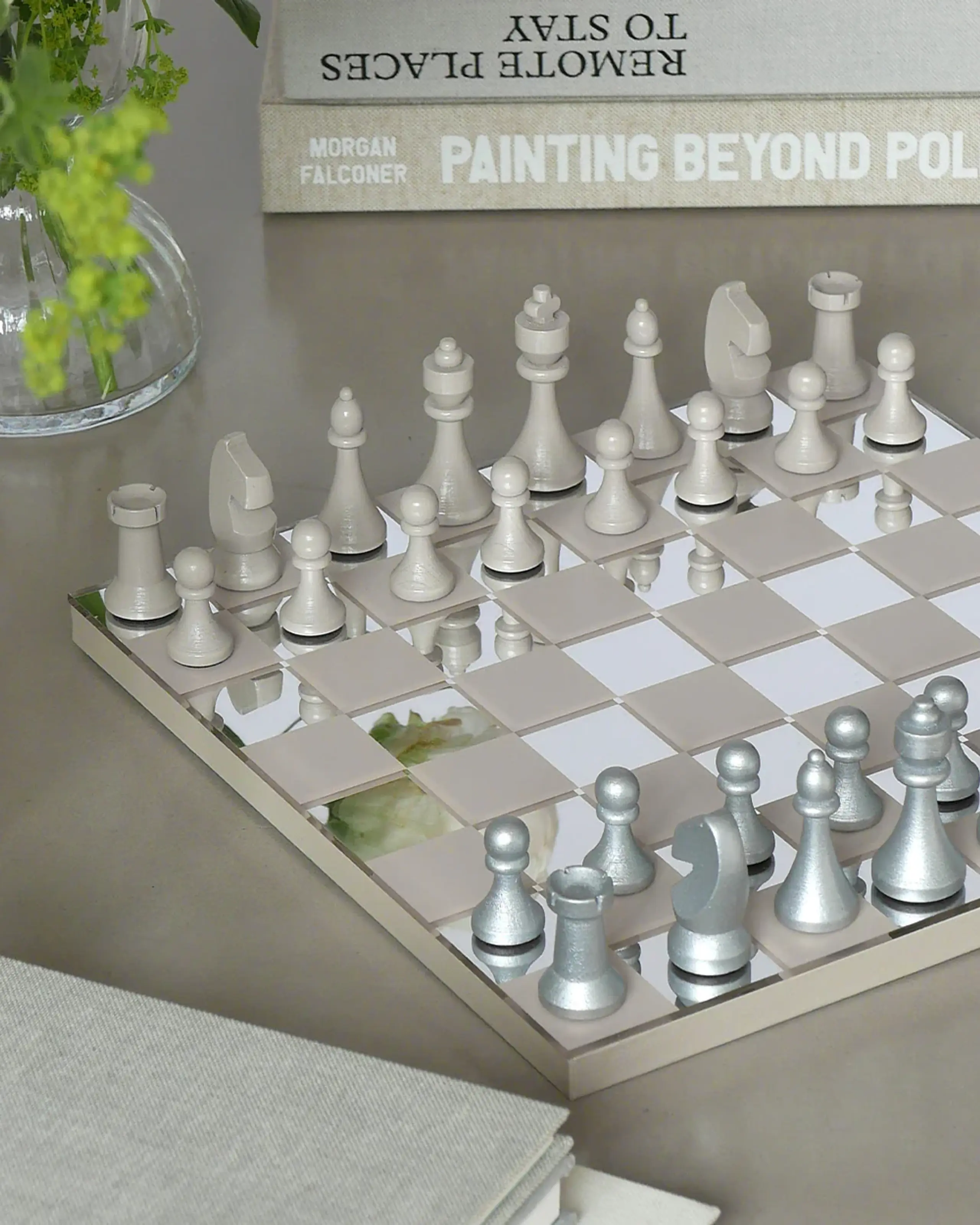 PRINTWORKS - Spel - Classic - Art Of Chess, Mirror - Mirror/Beige