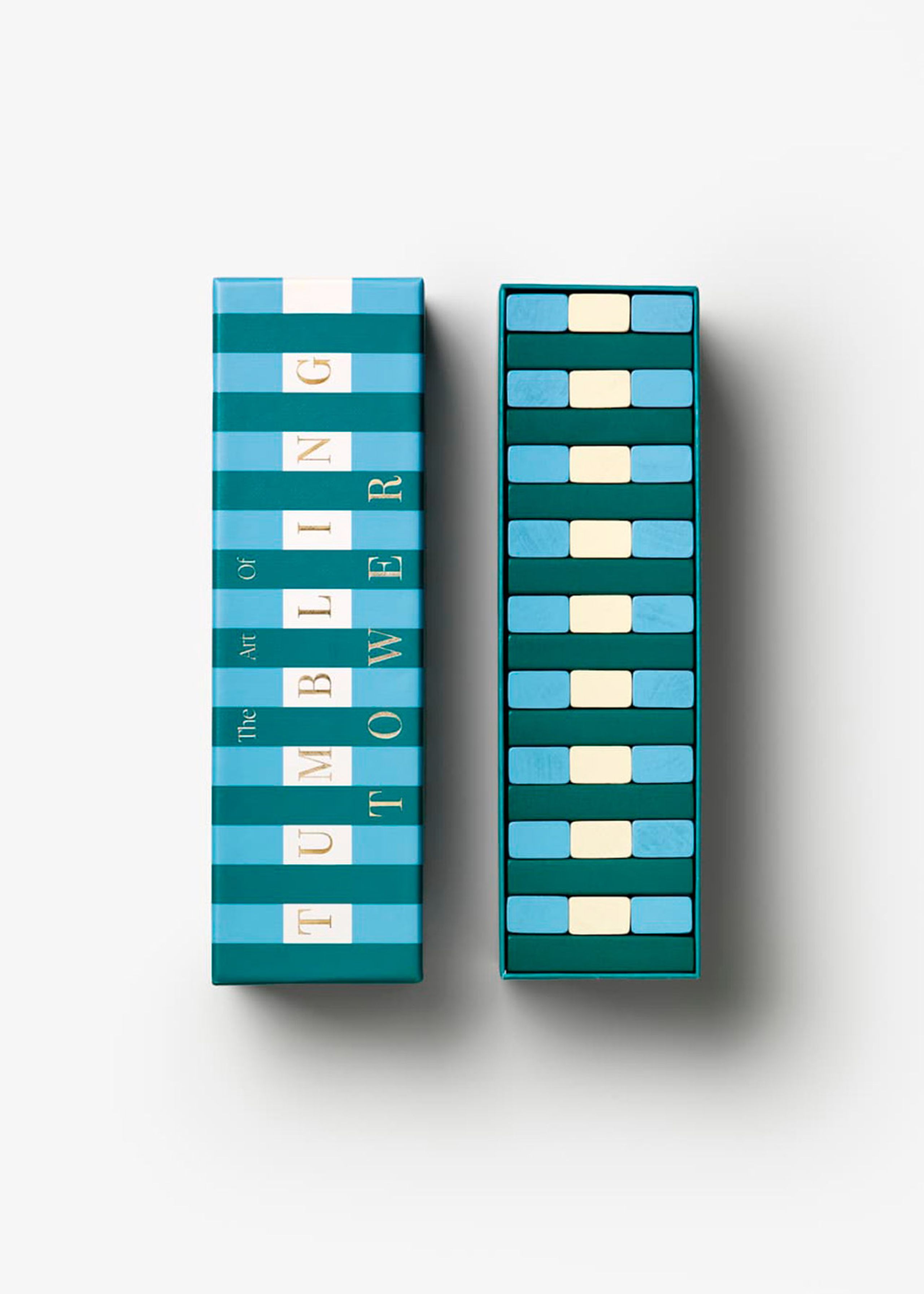 PRINTWORKS - Games - Play - Tumbling Towers - Green/Blue