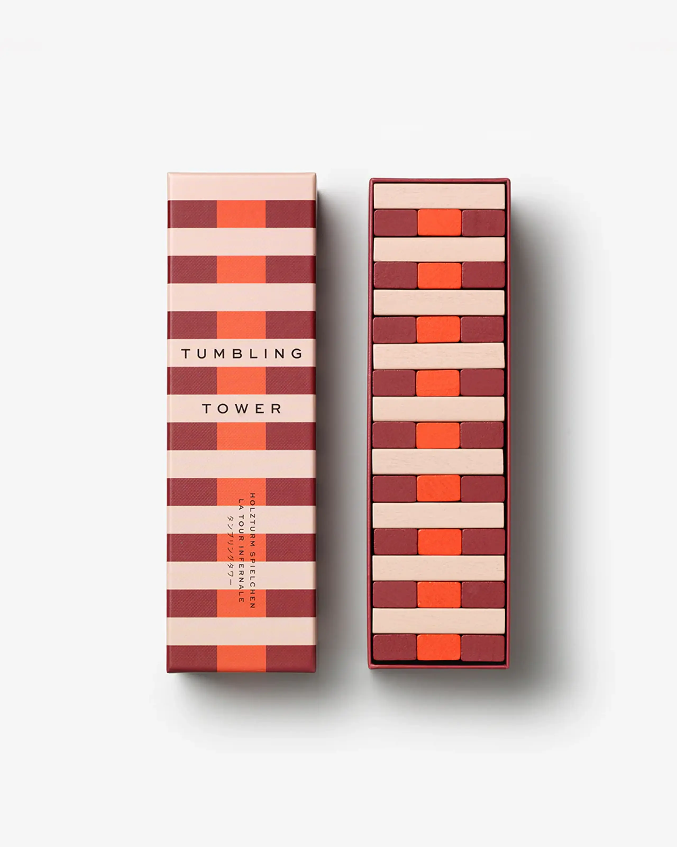 PRINTWORKS - Games - Play - Tumbling Towers - Red Multi