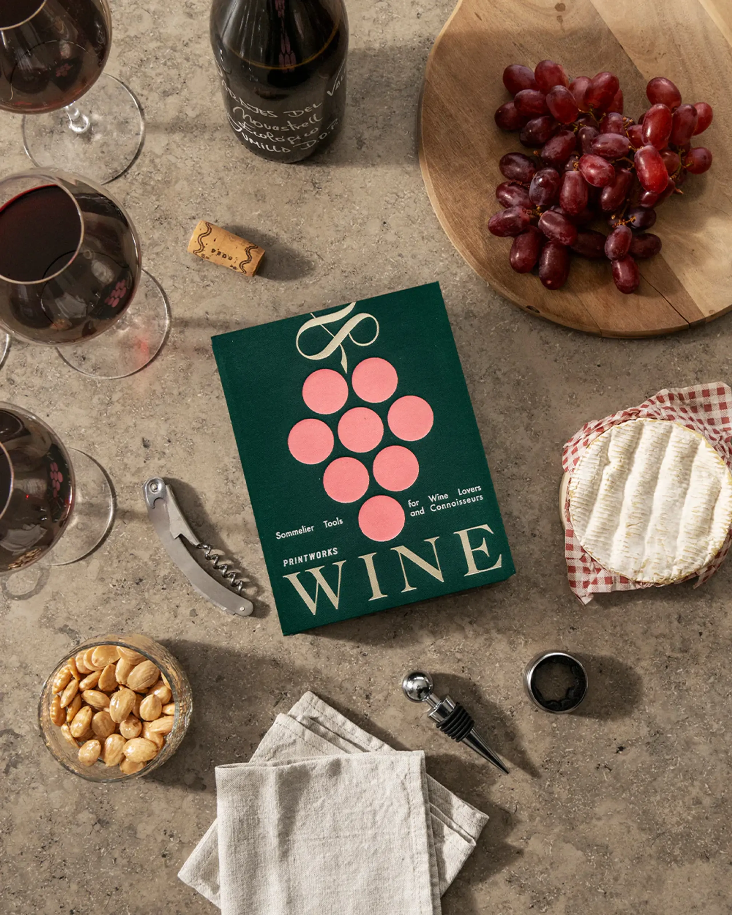 PRINTWORKS - Wijn accessoires - The Essentials - Wine Tools - Green/Pink