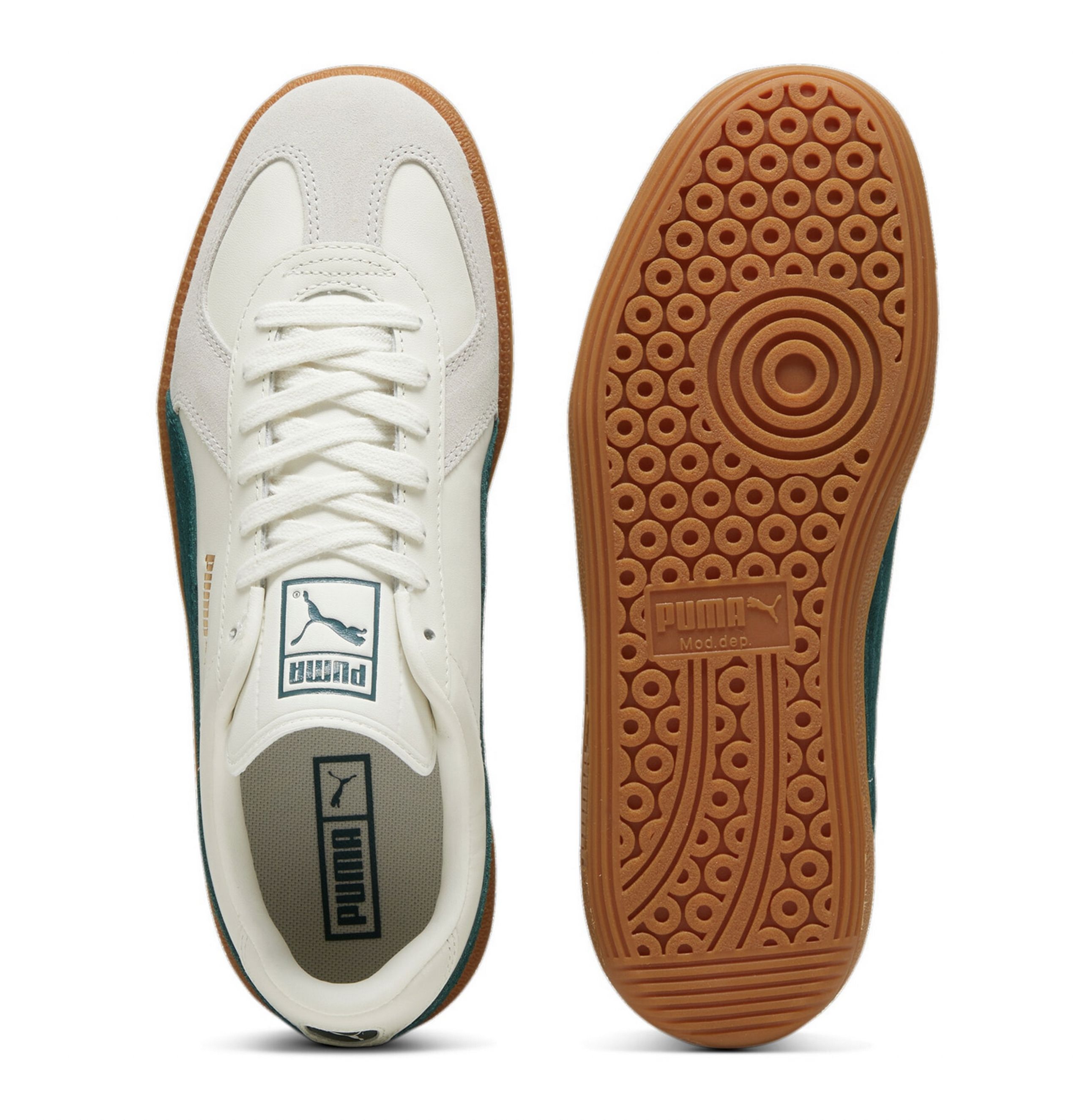 PUMA - Tenisky - Army Trainer - Warm White/Dark Myrtle