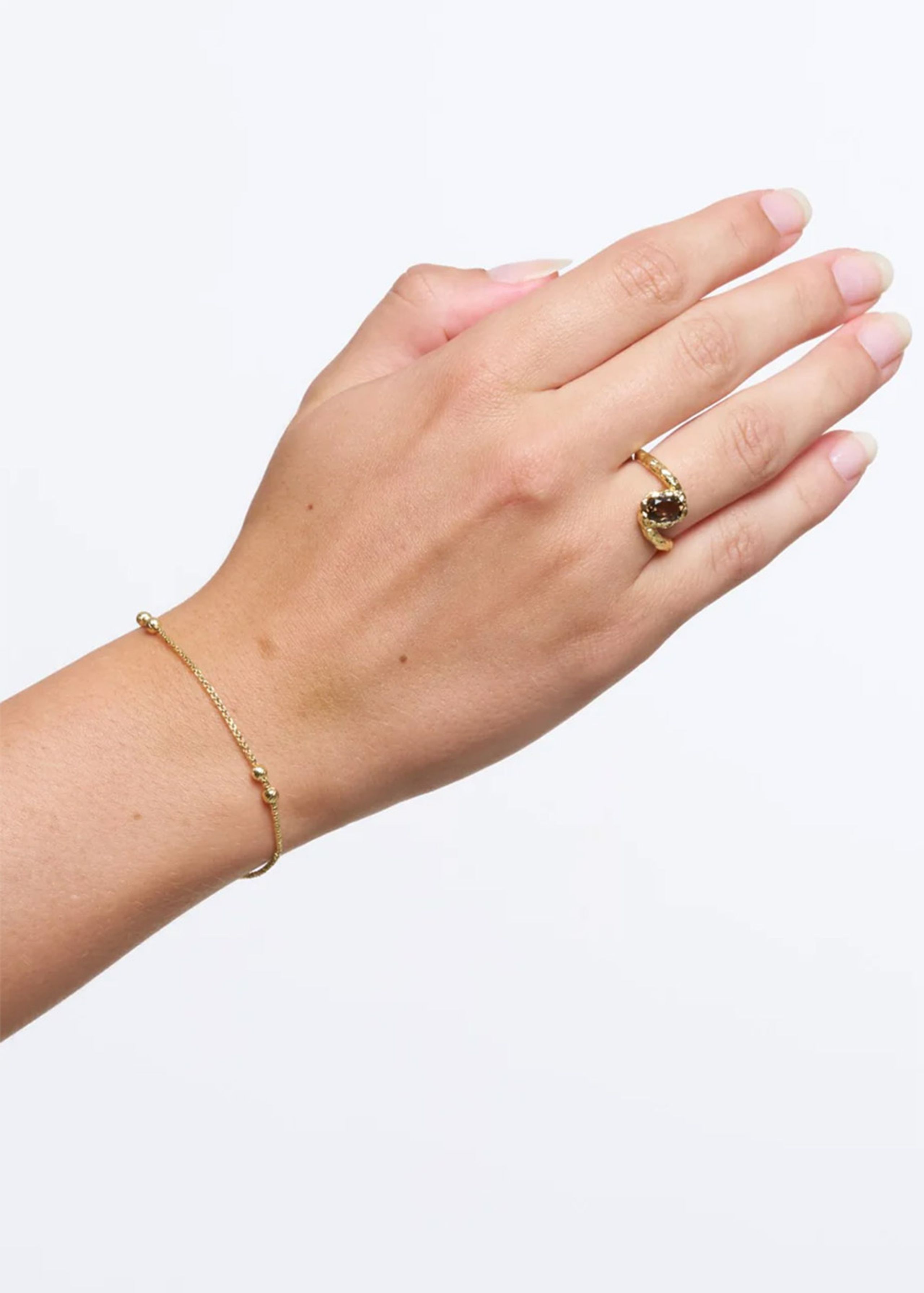 Pure By Nat - Bracelet - Camille Bracelet - Gold plated
