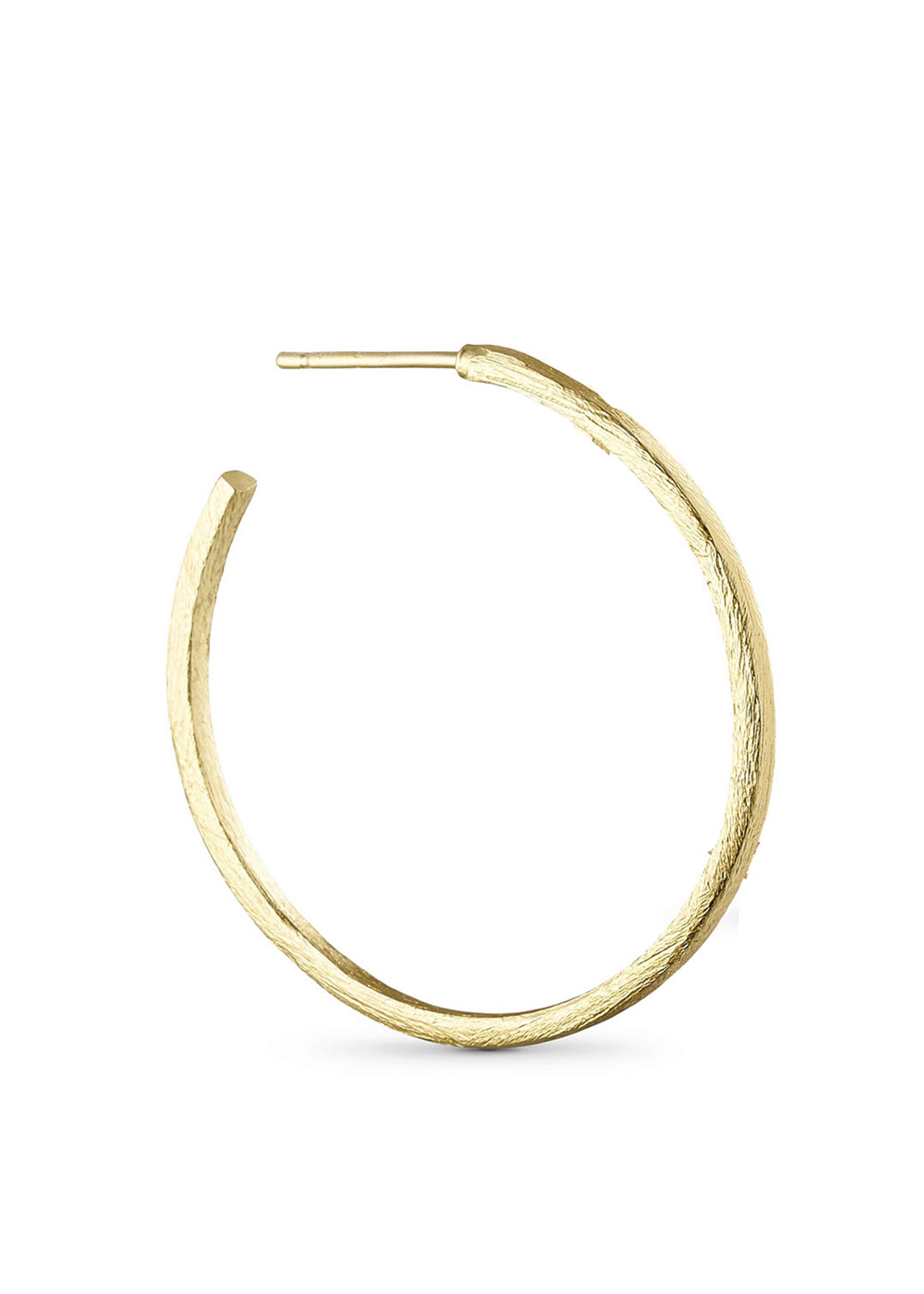 Pure By Nat - Ørering - Hoop Earring - Gold Plated / 30 mm
