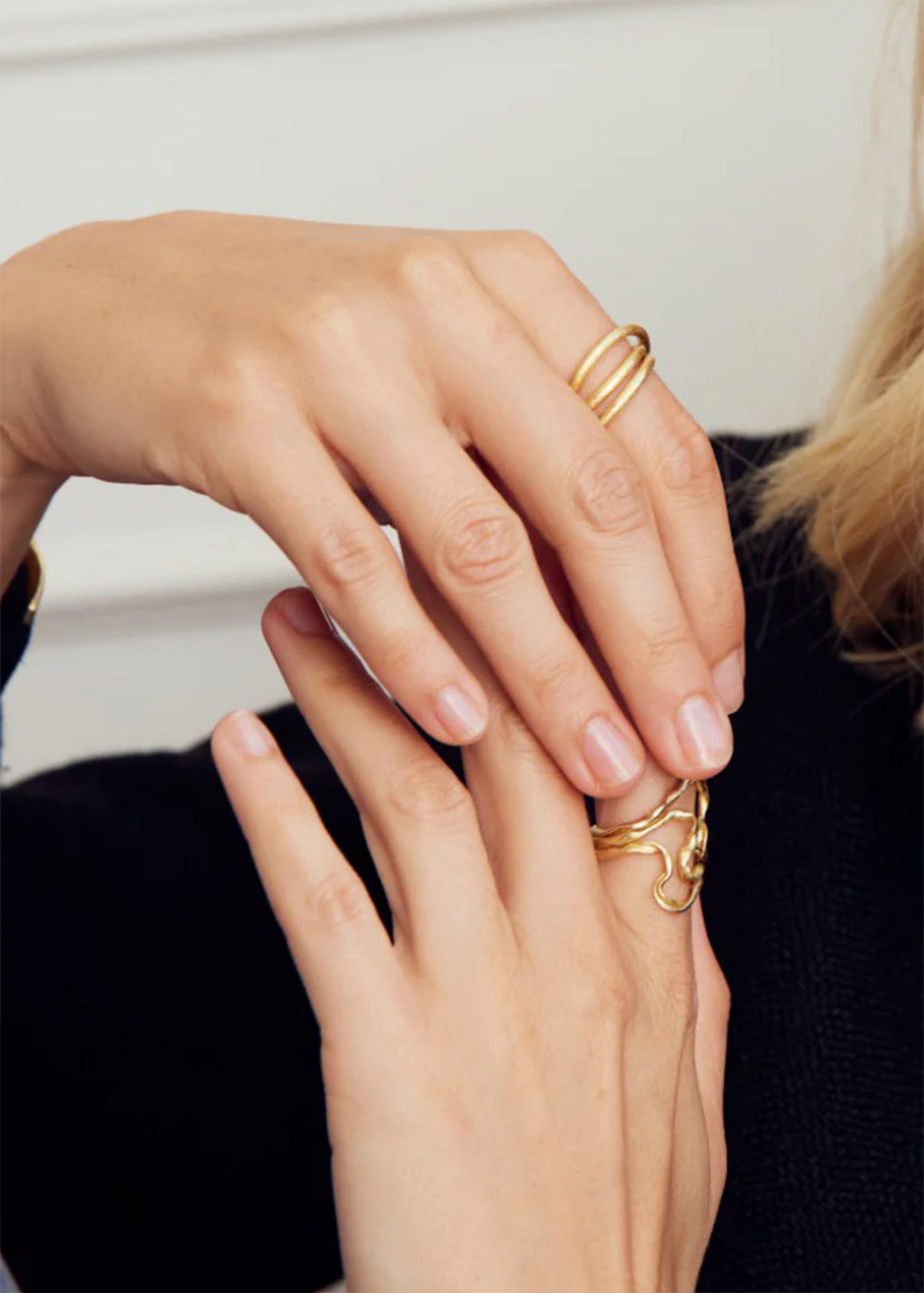 Pure By Nat - Ring - Willow Ring - Gold plated