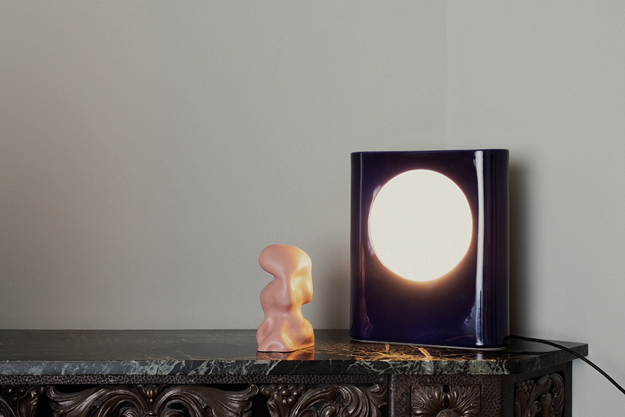 raawii - Tischlampe - Signal Lamp / Large - Vinyl Black