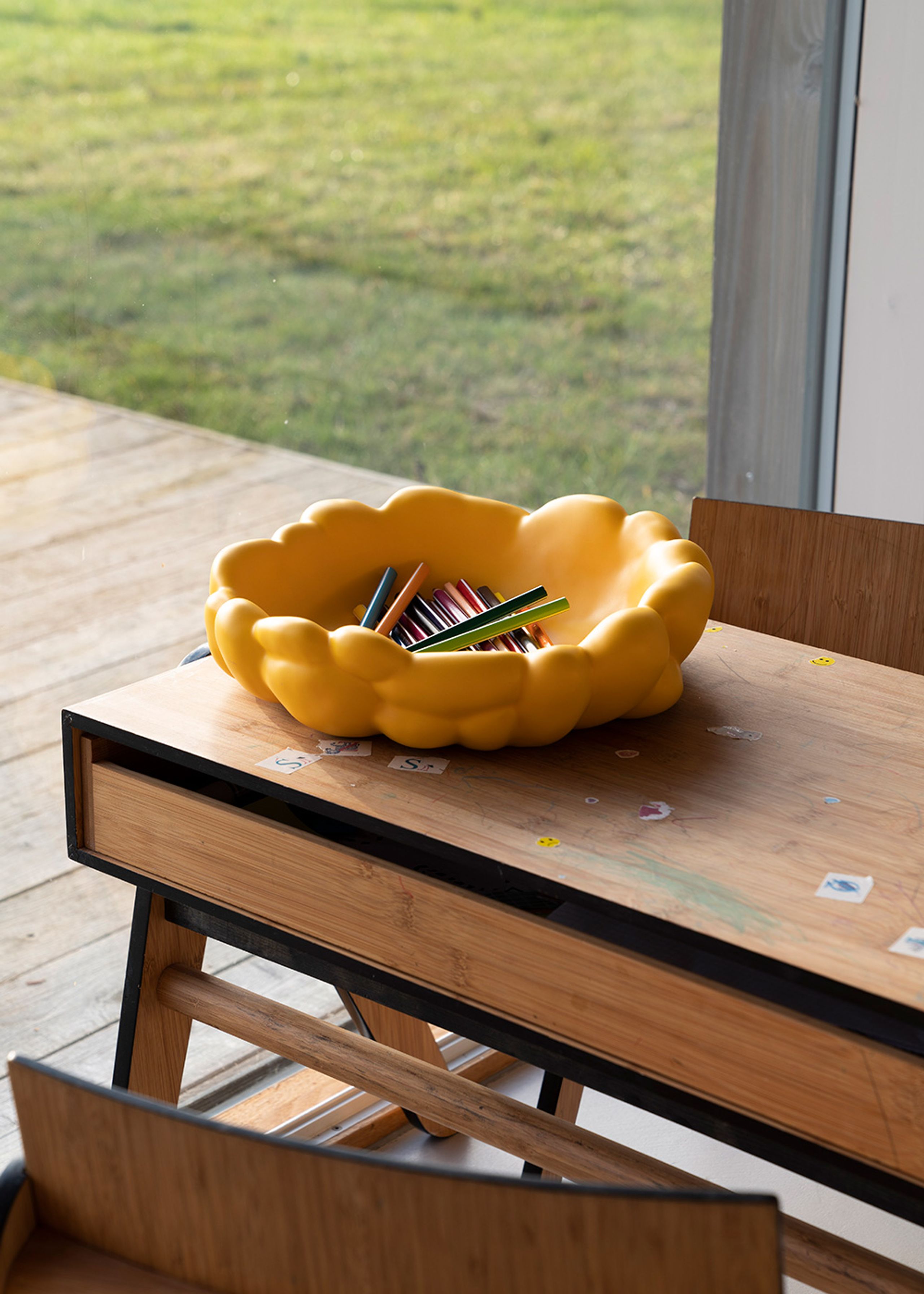 raawii - Dekorationsfad - Cloud Centerpiece - Smoke Green