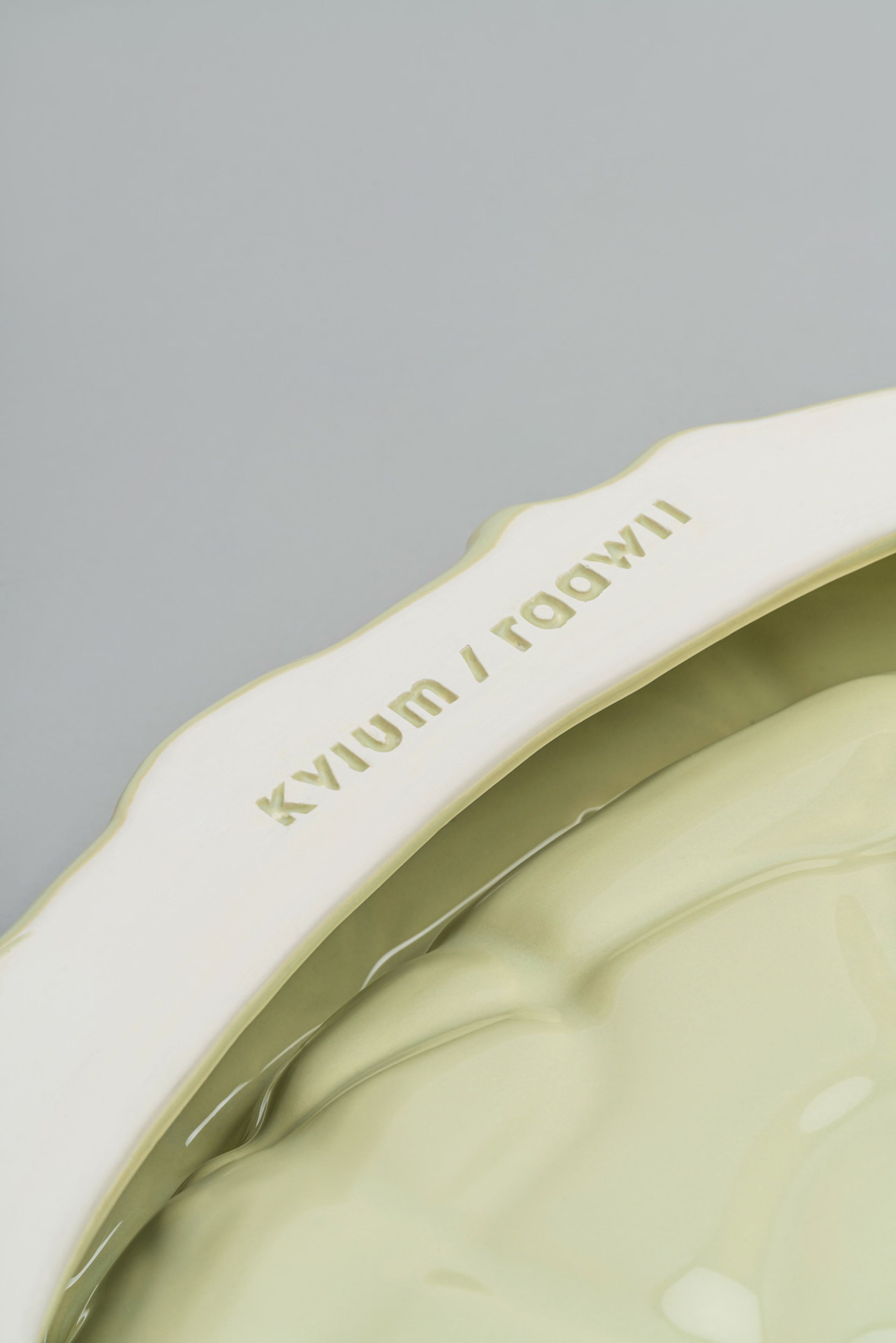 raawii - Dish - Jam Centerpiece - Mallard Blue