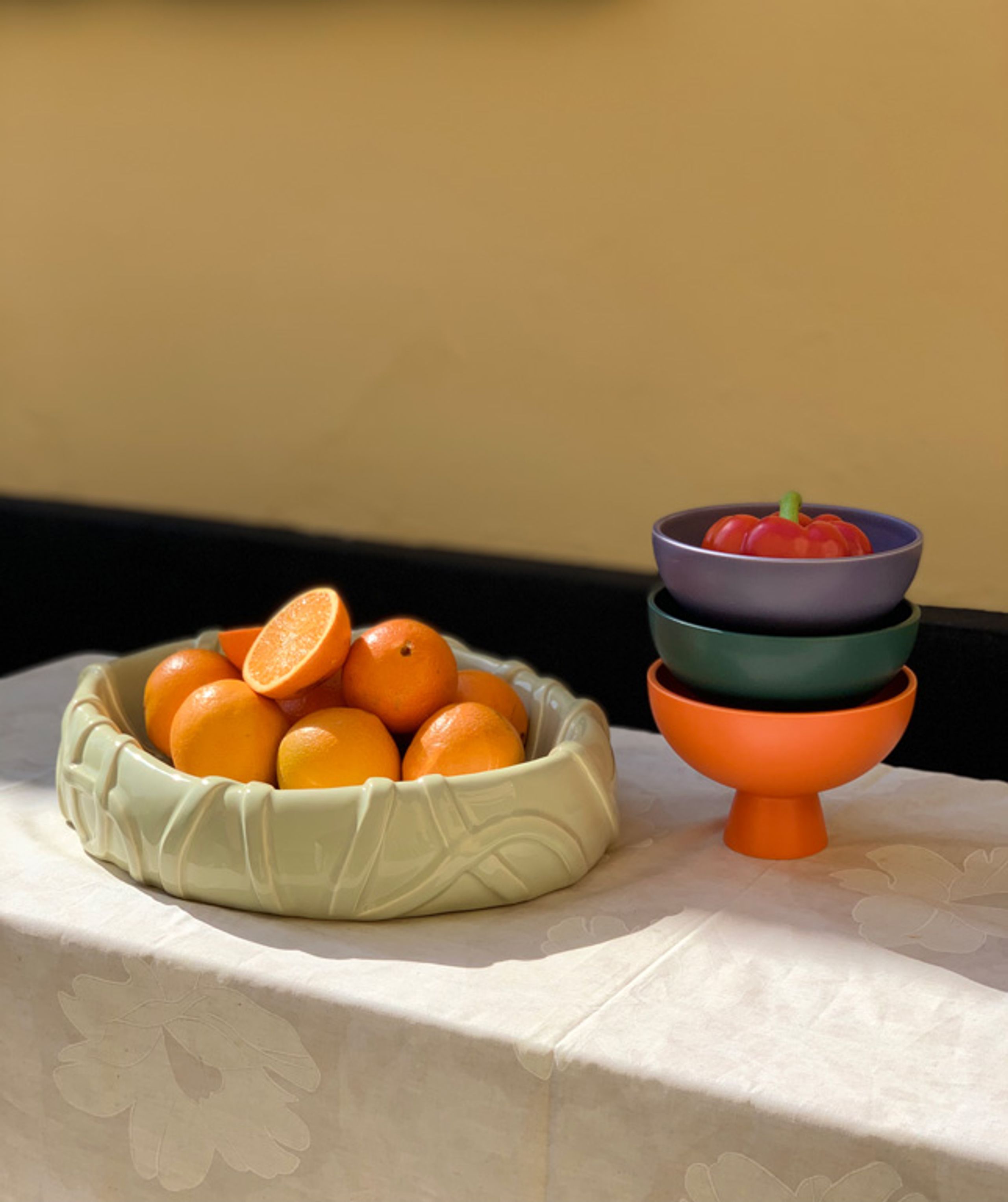 raawii - Dish - Jam Centerpiece - Persimmon Orange
