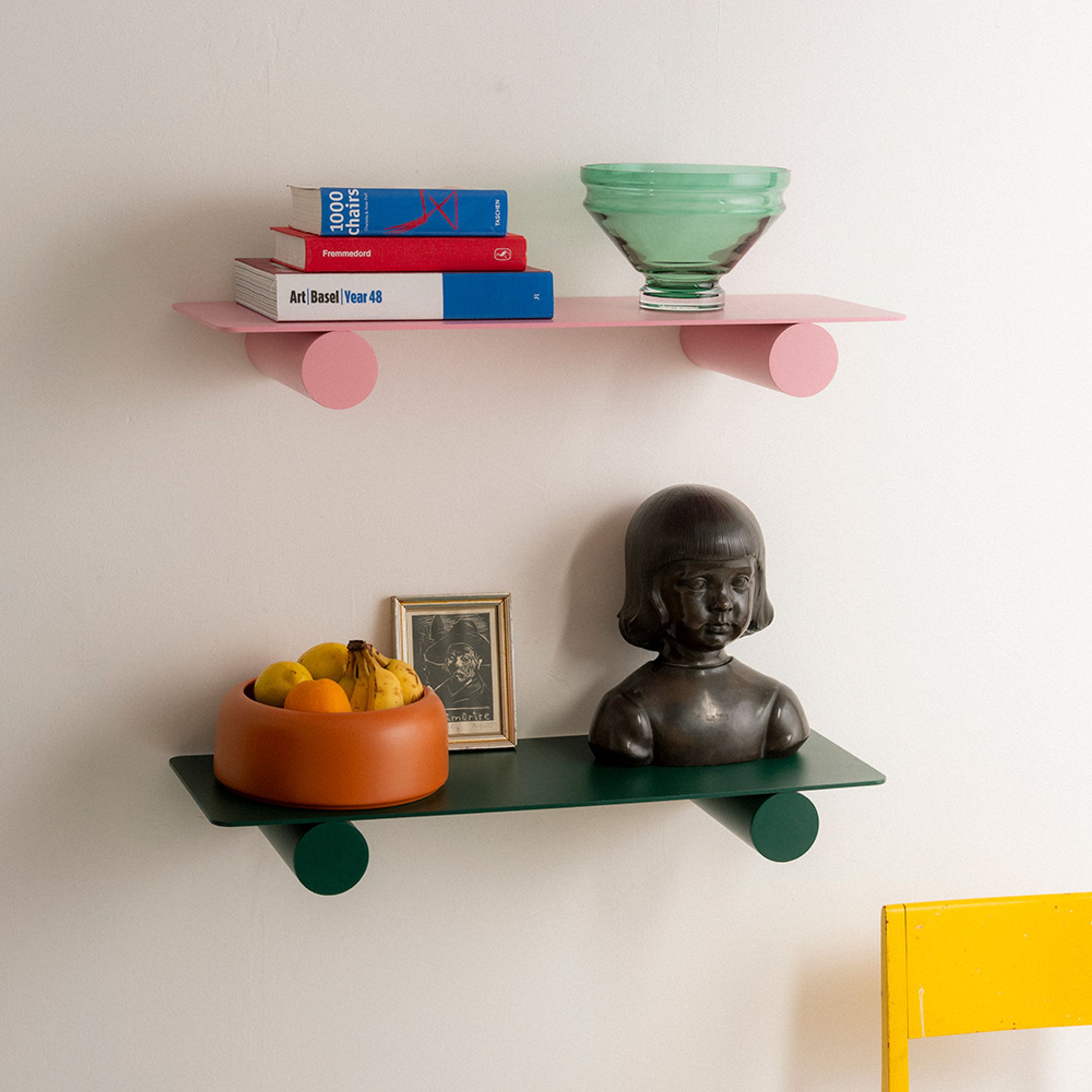raawii - Shelf - Pipeline Duo Shelf - Moss Green
