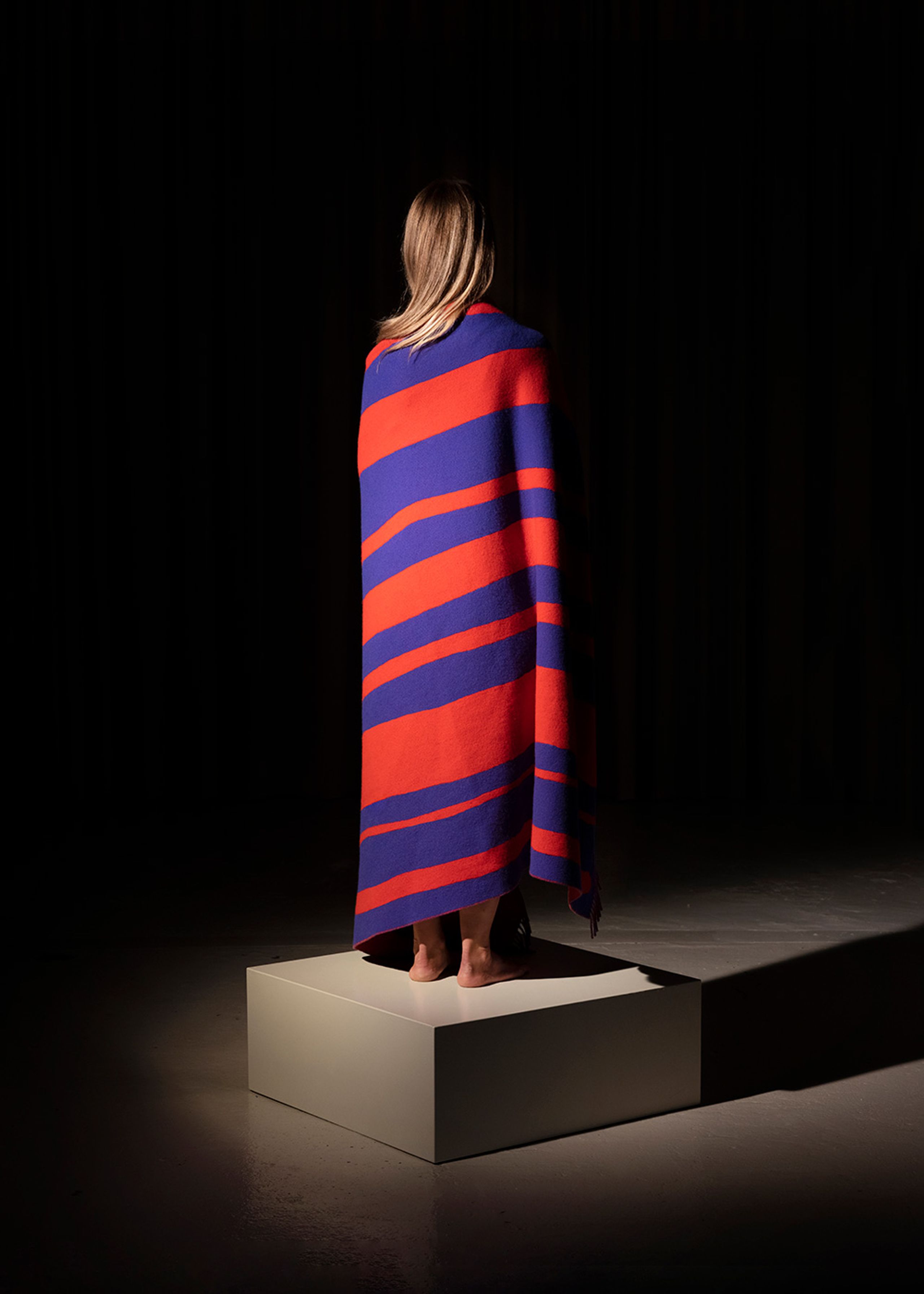 raawii - Plaid - Brush Plaid - Blue & Red