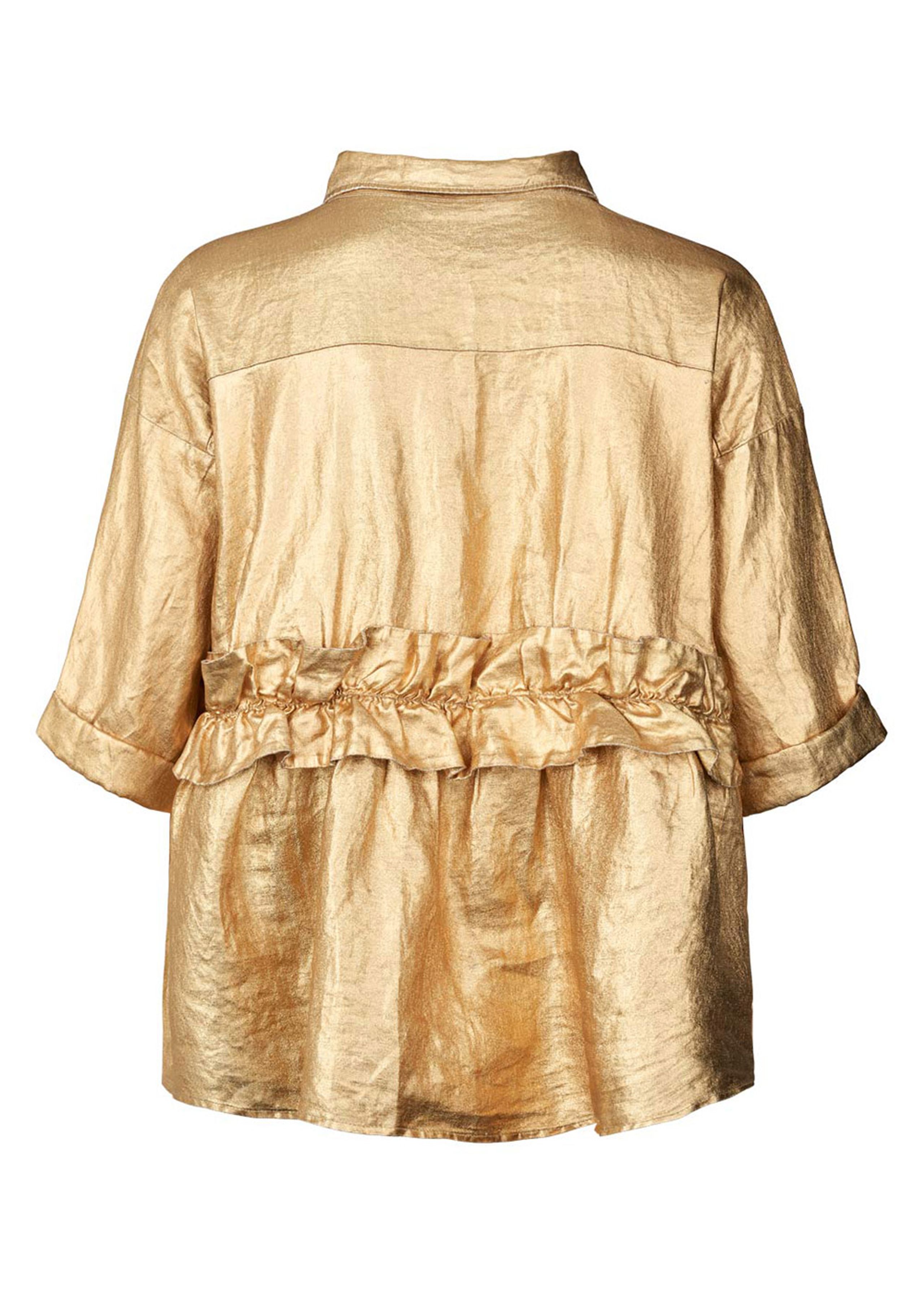 Rabens Saloner - Blouse - Midas Gold Blouse - Paige - Gold