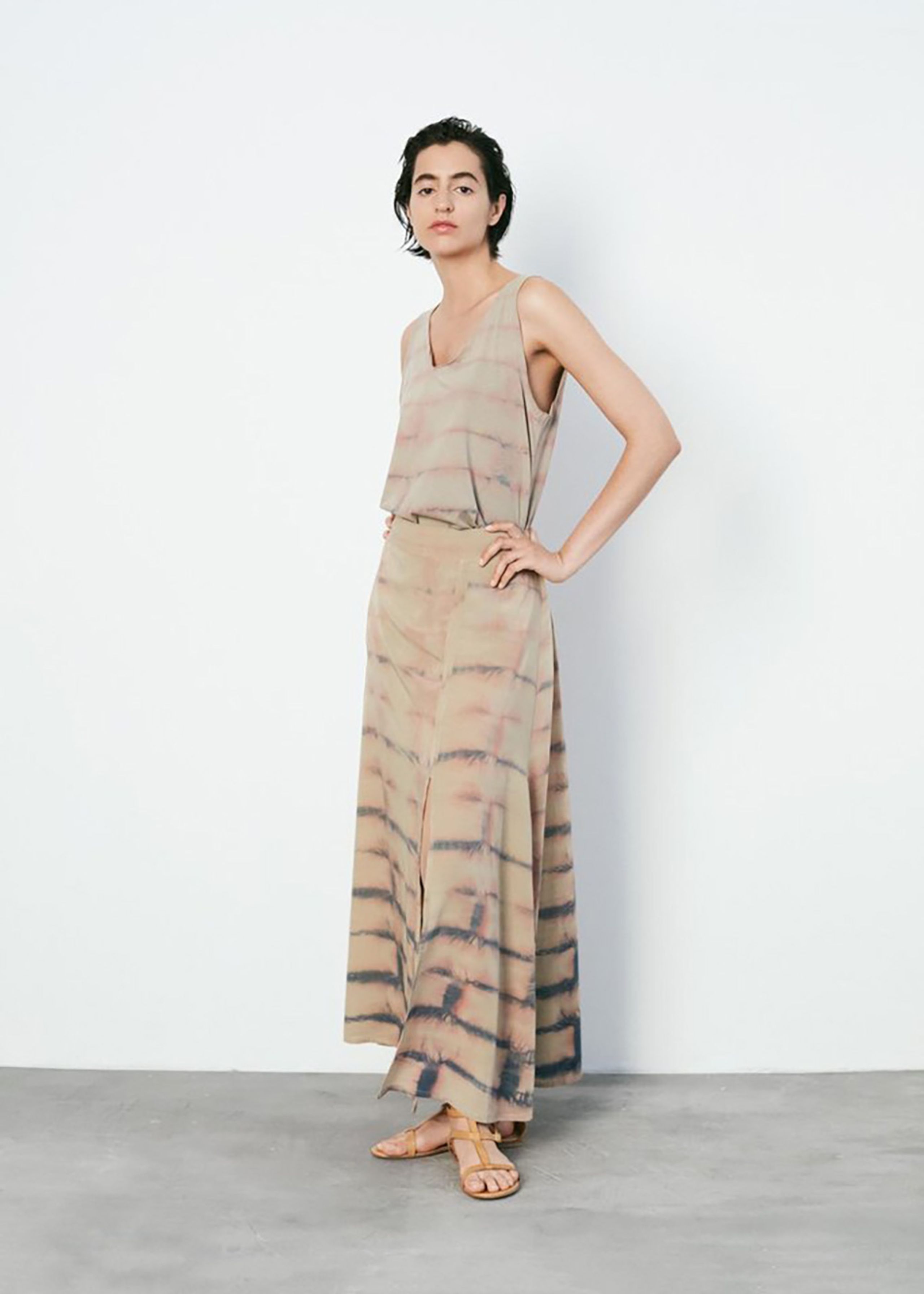 Rabens Saloner - Skirt - Gia - Sky Blue Combo