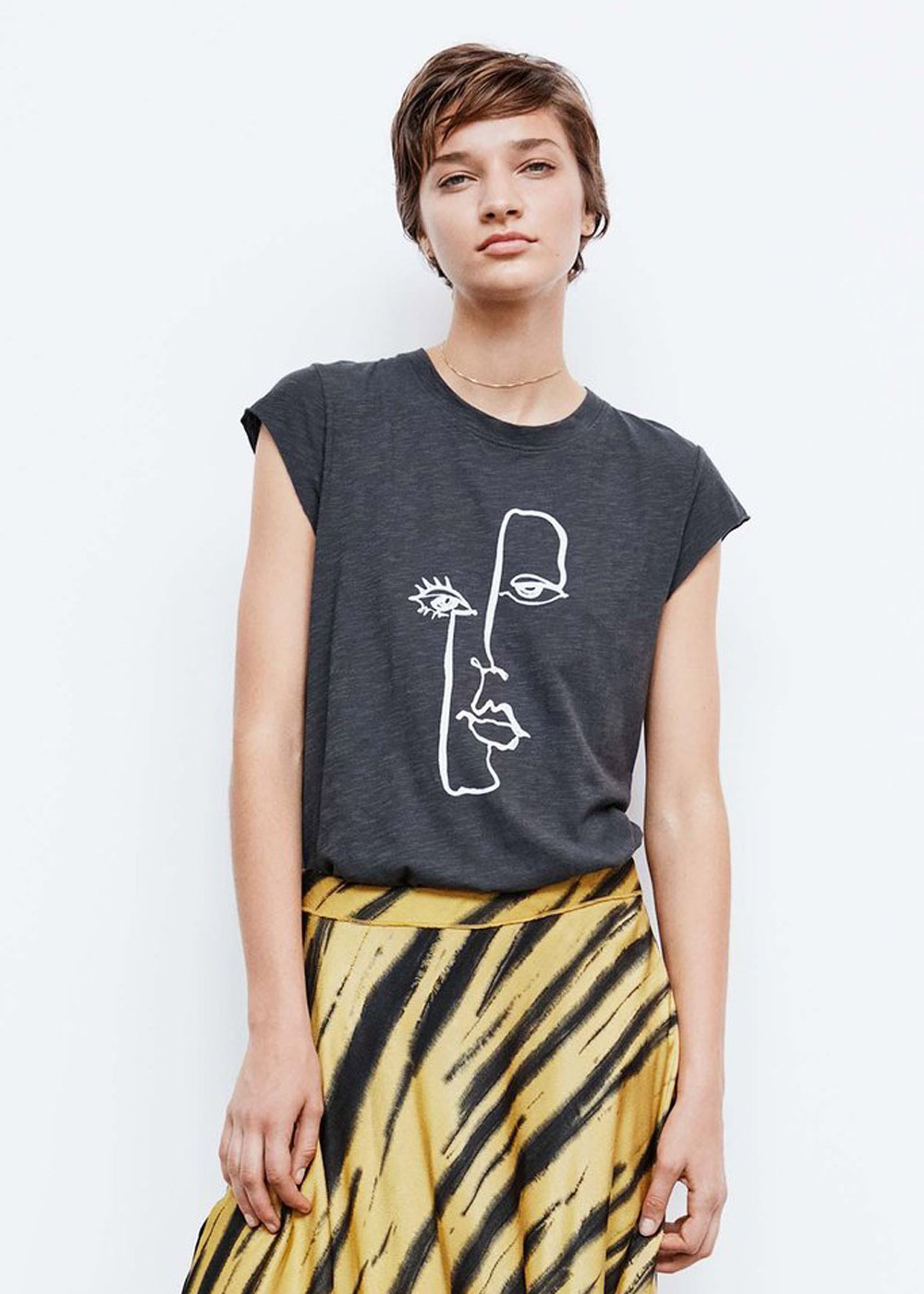 Rabens Saloner - T-shirt - Lea T-shirt - Faded Black