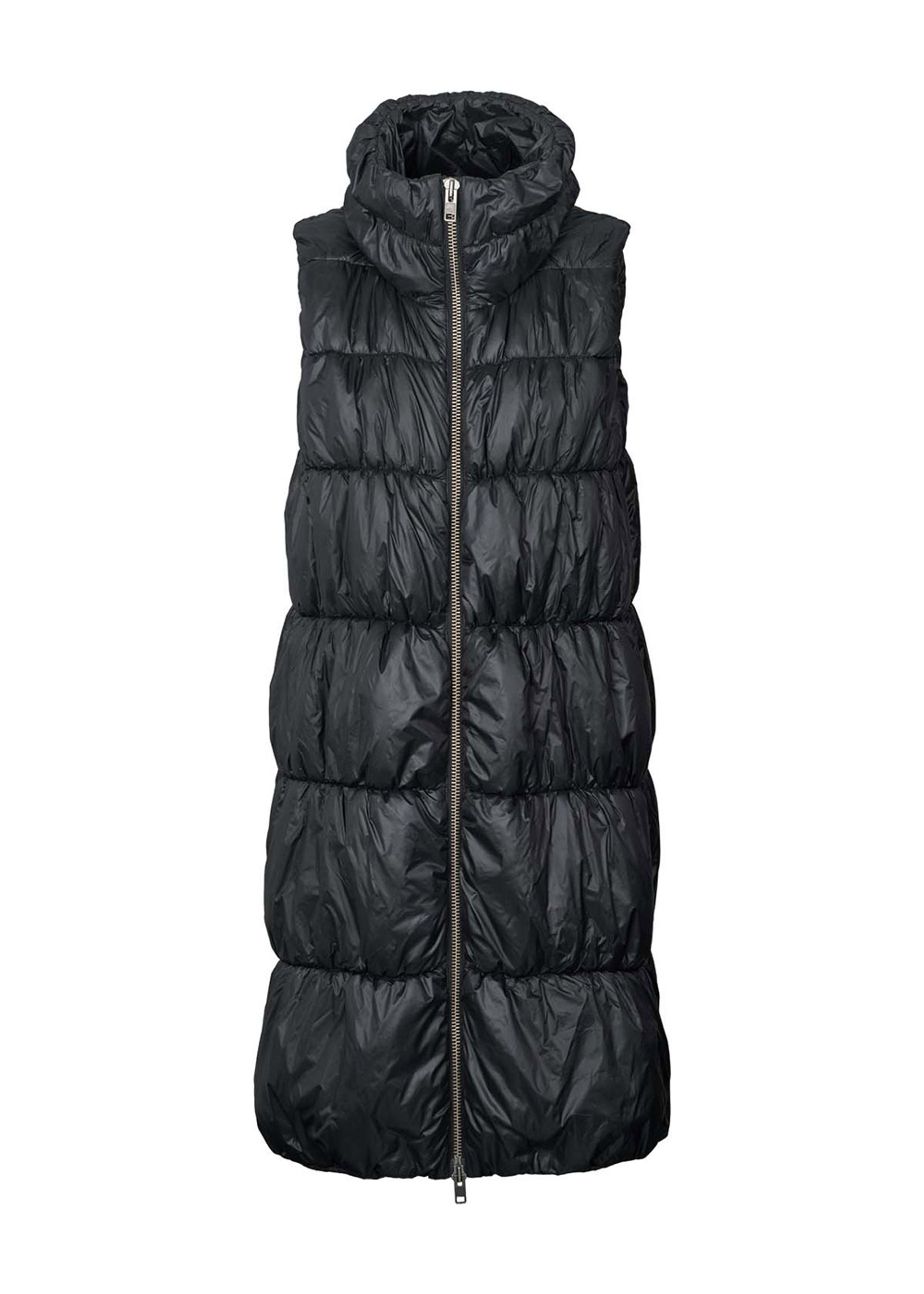 Rabens Saloner - Weste - Evan - High shine vest - Black