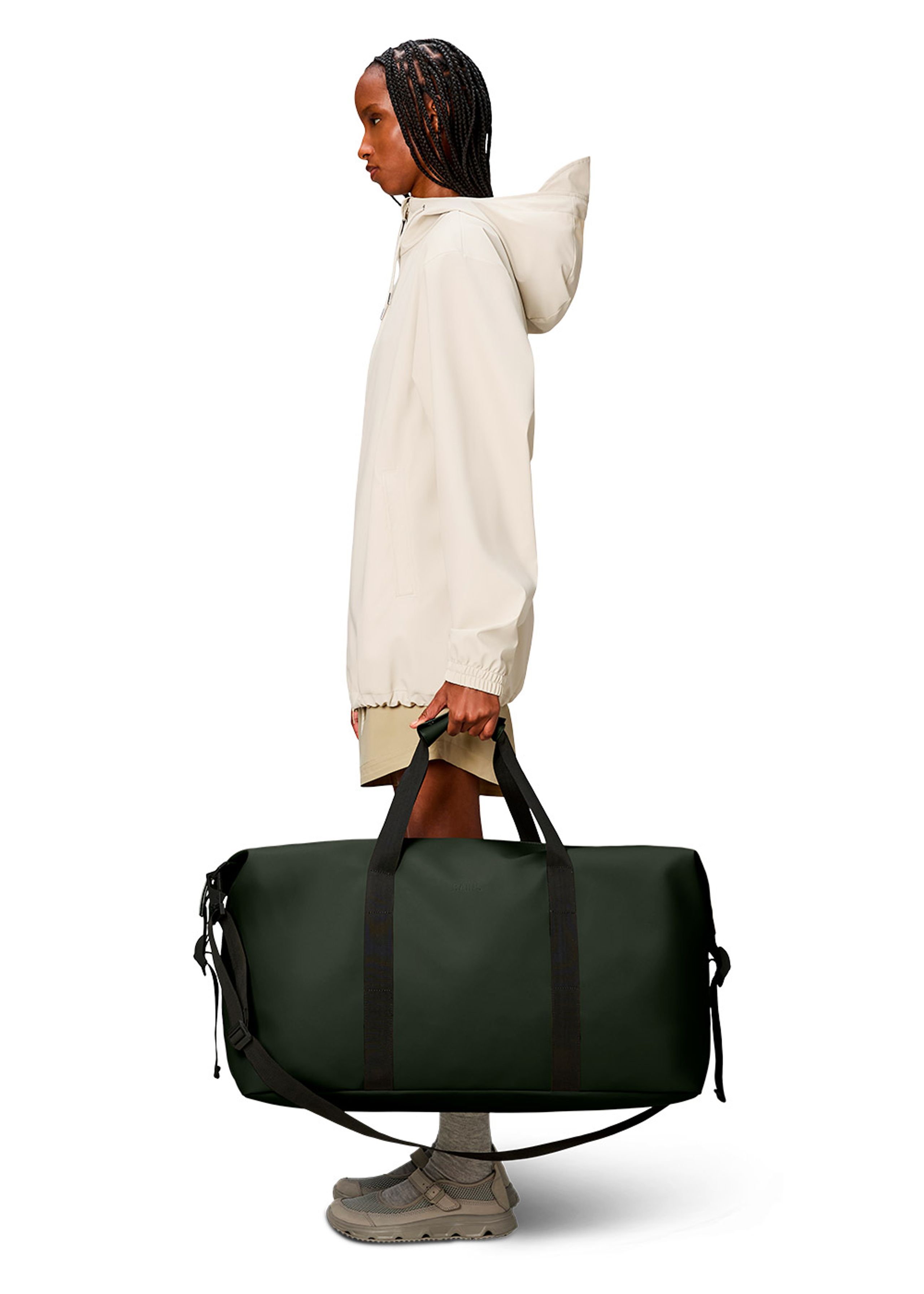 Rains - Víkendová taška - Hilo Weekend Bag Large W3 - Green