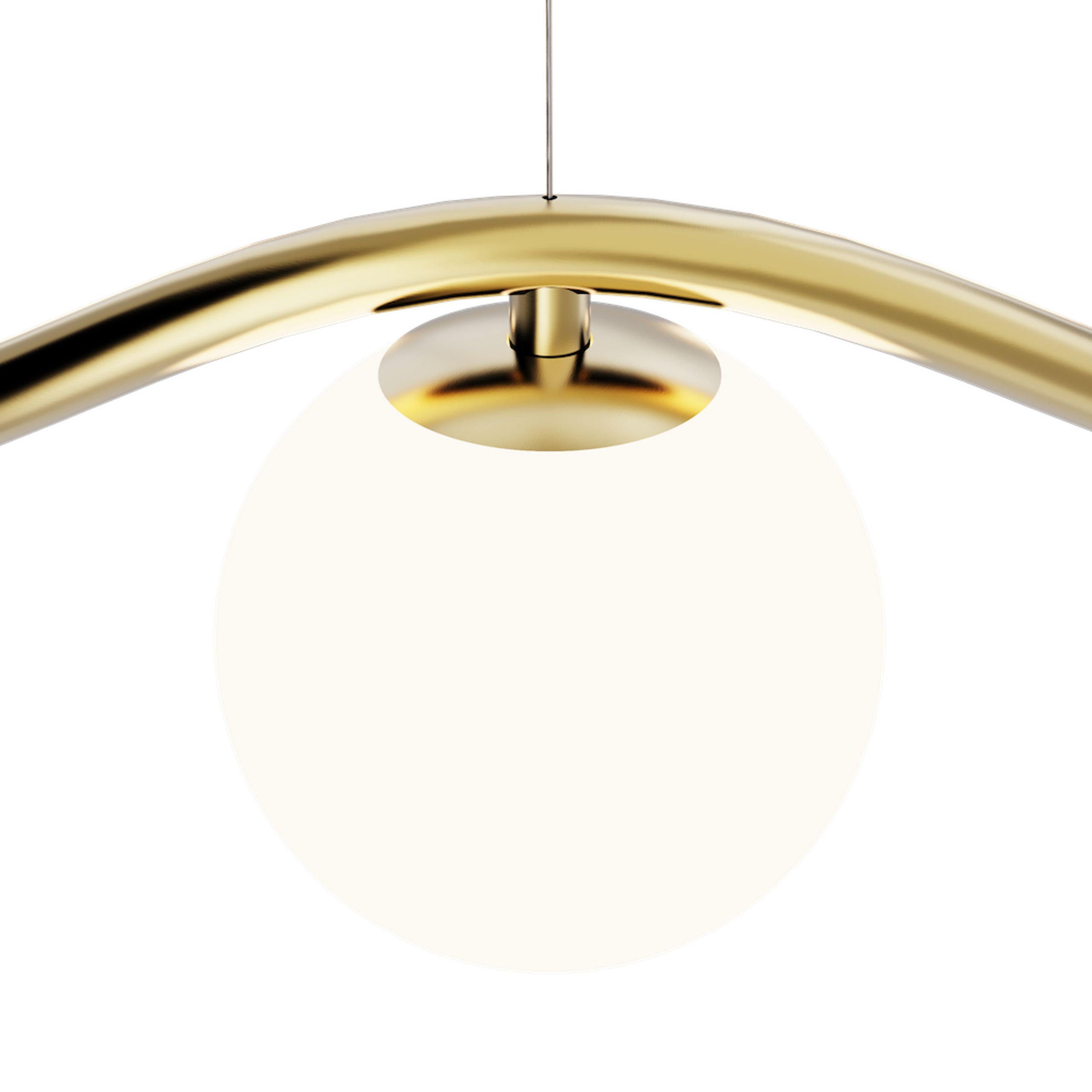 Rebello Decor - Deckenleuchte - Chandelier Circle Of Life - Opal white glass glossy Ø65